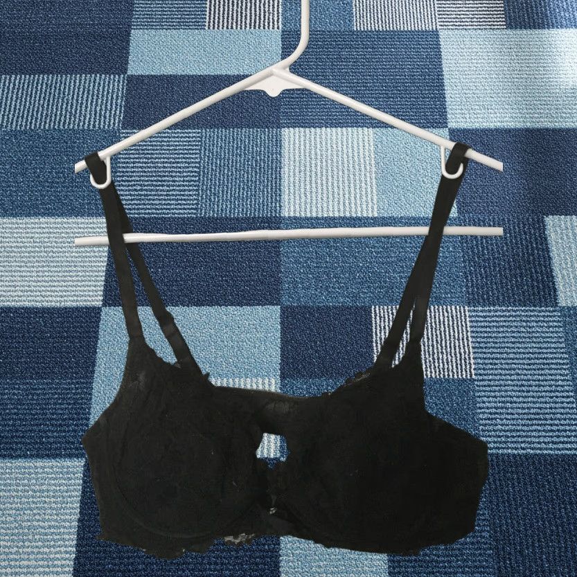 Victoria's Secret Victoria's Secret Black Lace Front Clasp Bra 34A Padded Underwire Demis, Lace, Underwire, Hook & Eye, 34 Band, Victoria's Secret Women Bra Size ONE SIZE - 1 Thumbnail