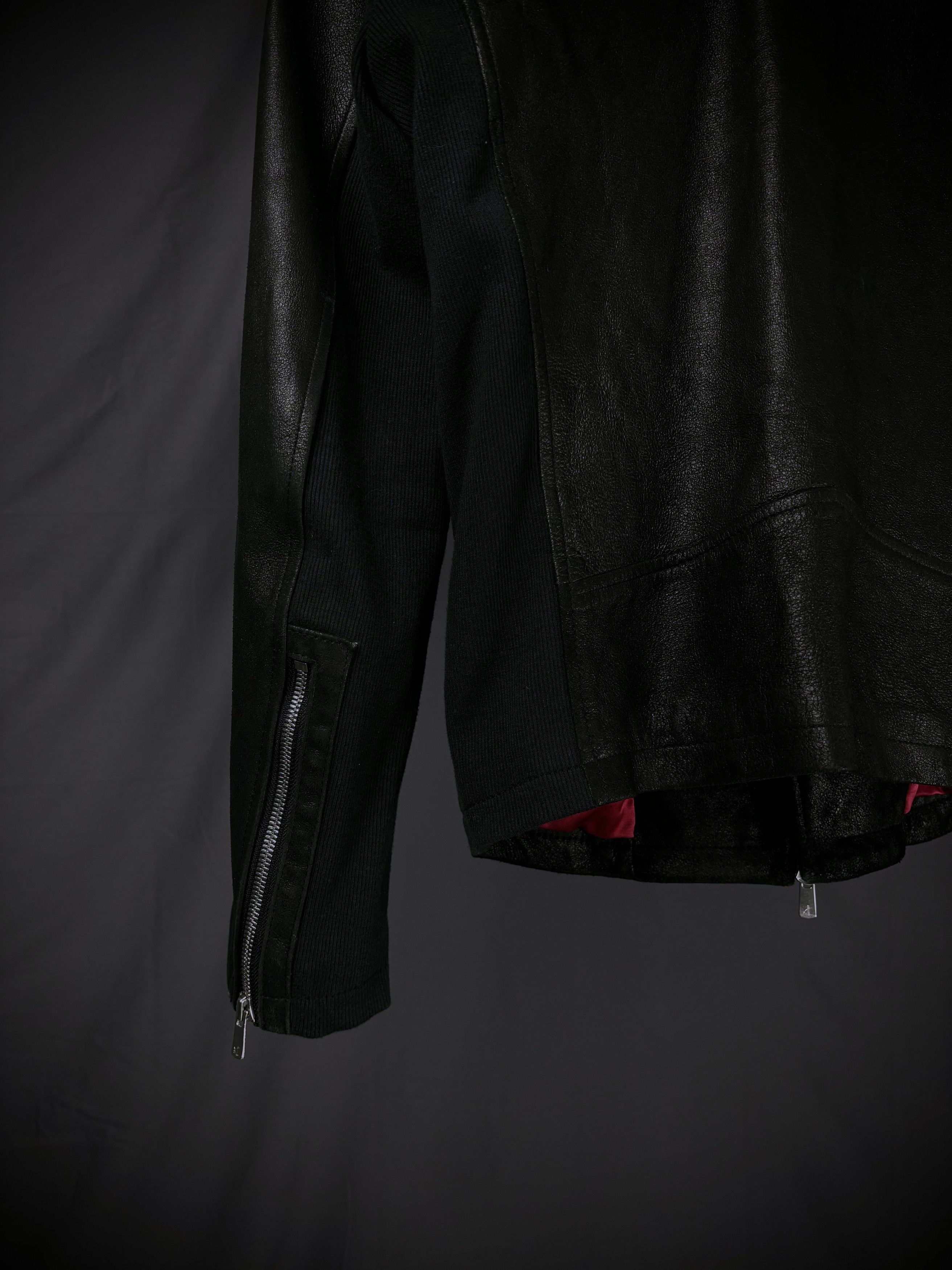 Japanese Brand No ID. Goat Leather Rider’s Jacket Size US XS / EU 42 / 0 - 8 Thumbnail