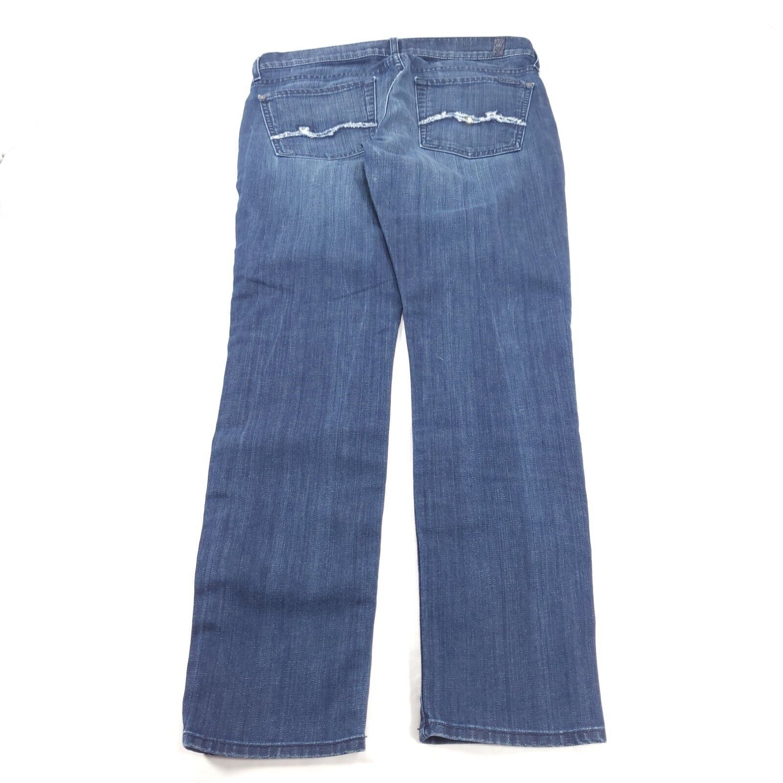 7 For All Mankind 7 For All Mankind Josefina Button Jeans Womens Size 28 Blue Size 31" - 3 Thumbnail