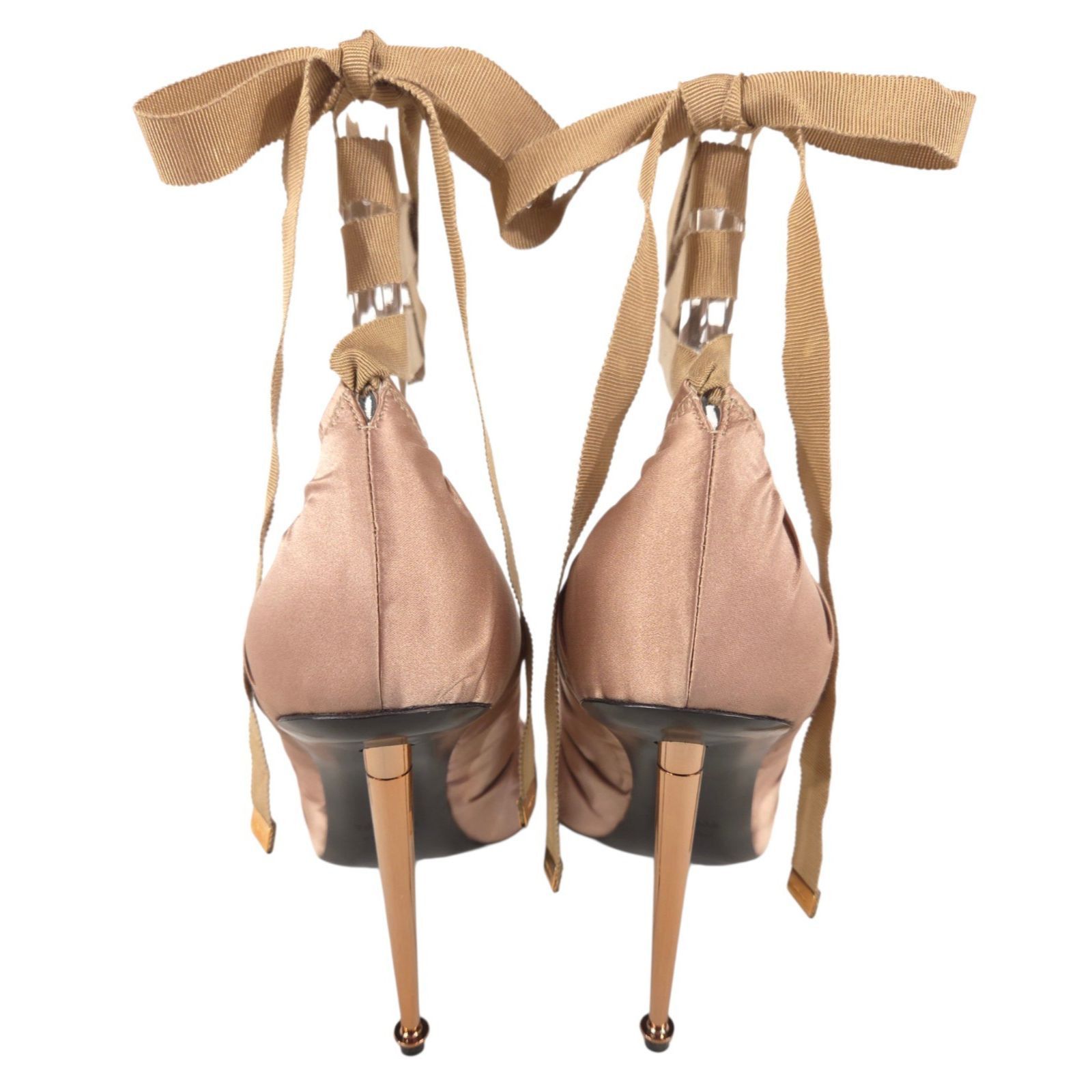 Tom Ford Tom Ford Ruched Silk Tie Pumps US 11 EU 41 Womens Antique Size US 11 / IT 41 - 6 Thumbnail