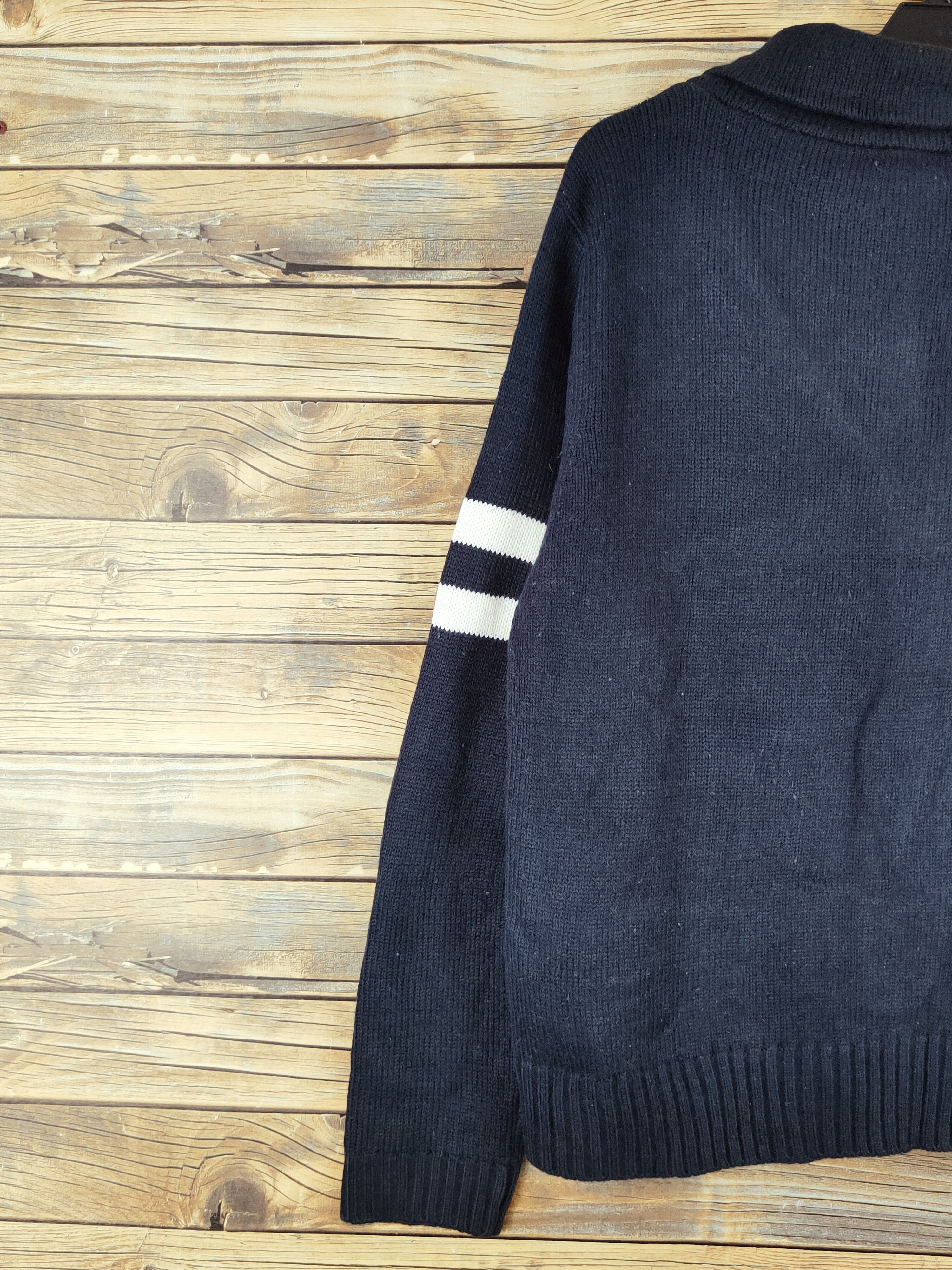 Homespun Knitwear × Japanese Brand Sorridere Navy Knitwear Cardigan #W983 Size US M / EU 48-50 / 2 - 8 Thumbnail