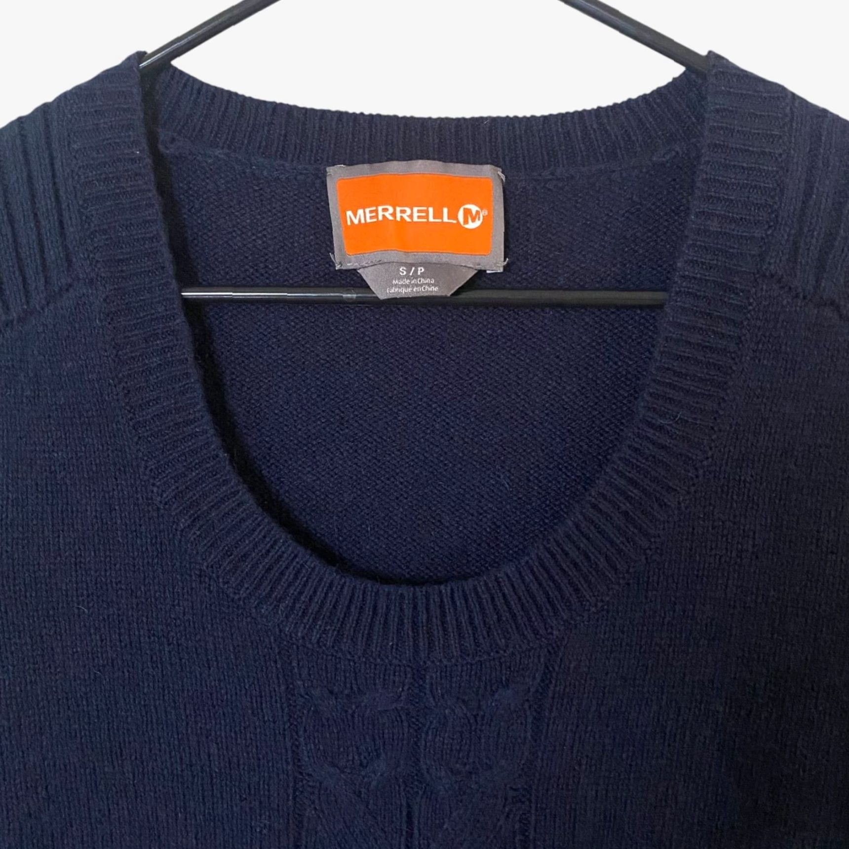 Merrell VINTAGE Merrell Sweater Dress Mini Blue Women's Size Small Wool-Knit Long Sleeve Scoop Neck Casual Outdoor Classic Size S / US 4 / IT 40 - 5 Thumbnail