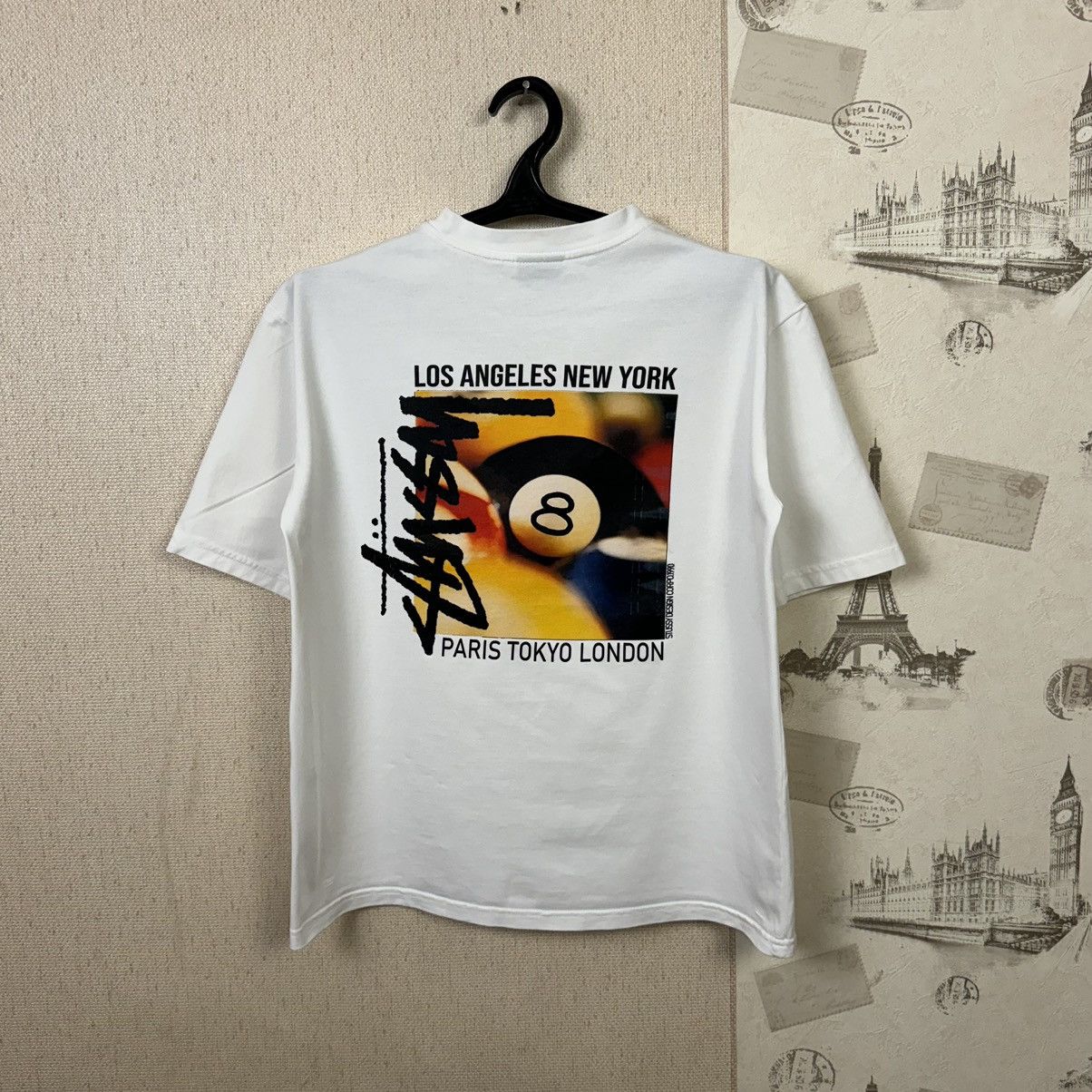 Stussy Stussy T shirt Billards Men L White Streetwear Y2K Rap Size US L / EU 52-54 / 3 - 1 Thumbnail