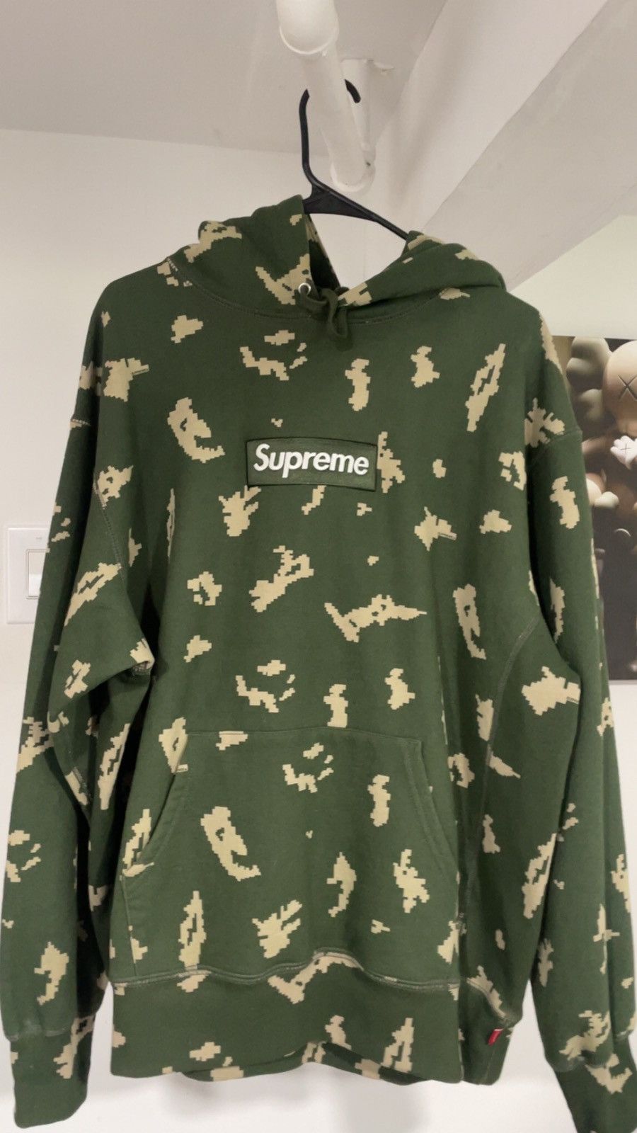 Supreme Supreme Box Logo Hooded Sweatshirt Olive Russian Camo ...