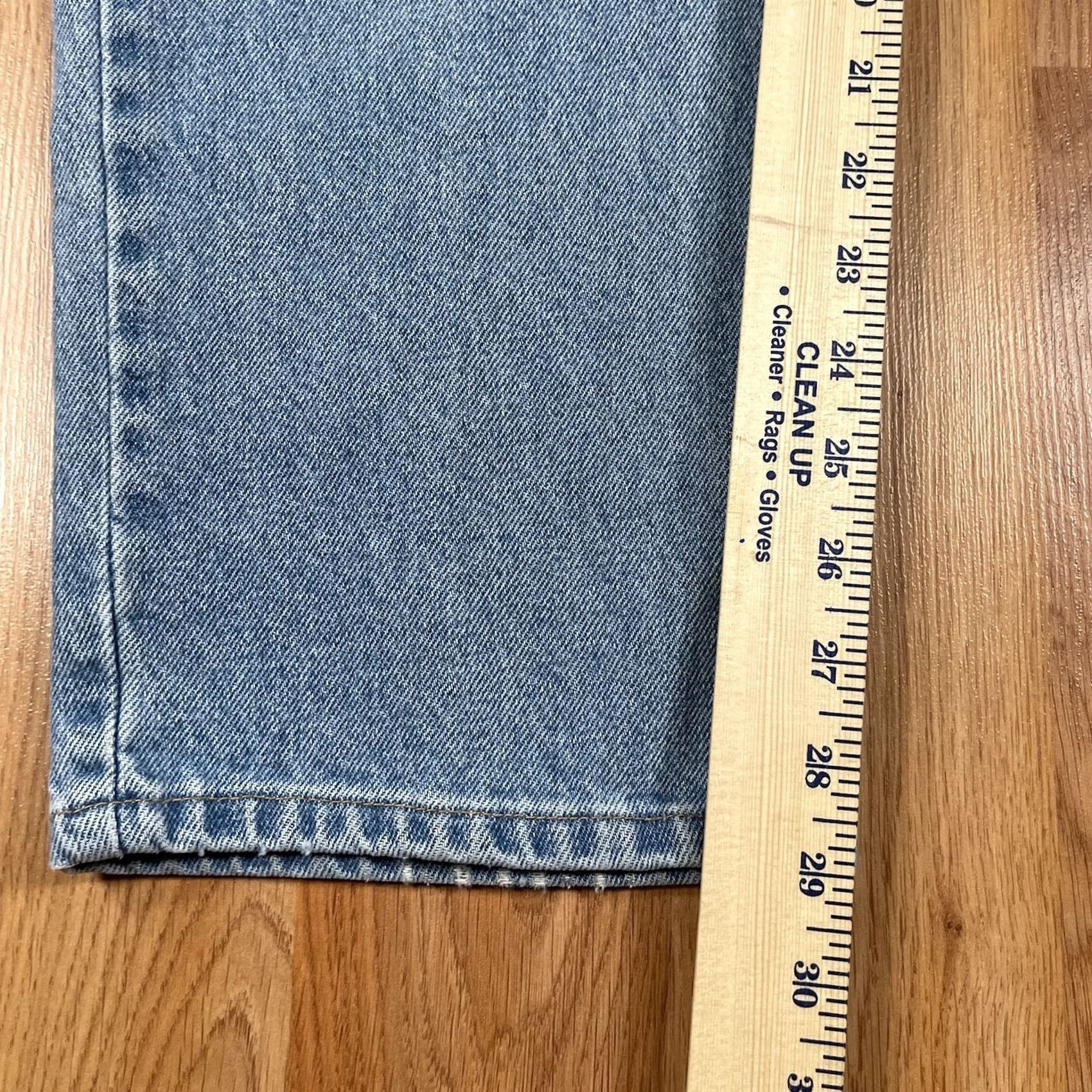 Vintage VINTAGE LL Bean Womens 14 Denim Jeans Blue 100% Cotton Regular Straight 5-Pocket Belt Loops 29in Inseam Mens Women Girls Size 36" / US 14 / IT 50 - 6 Thumbnail