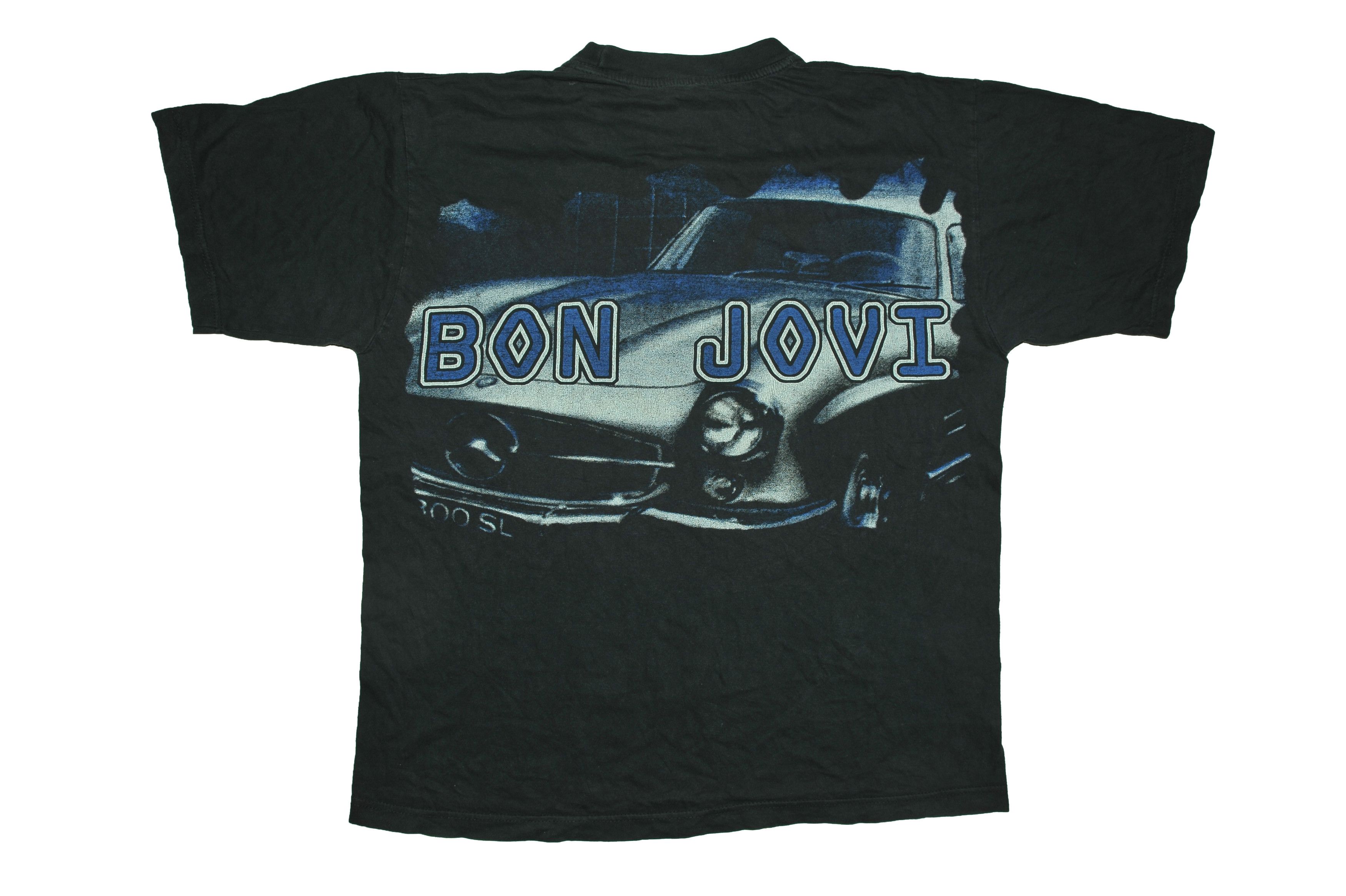 Vintage Vintage 90s Bon Jovi Rap T-shirt Size US M / EU 48-50 / 2 - 2 Thumbnail