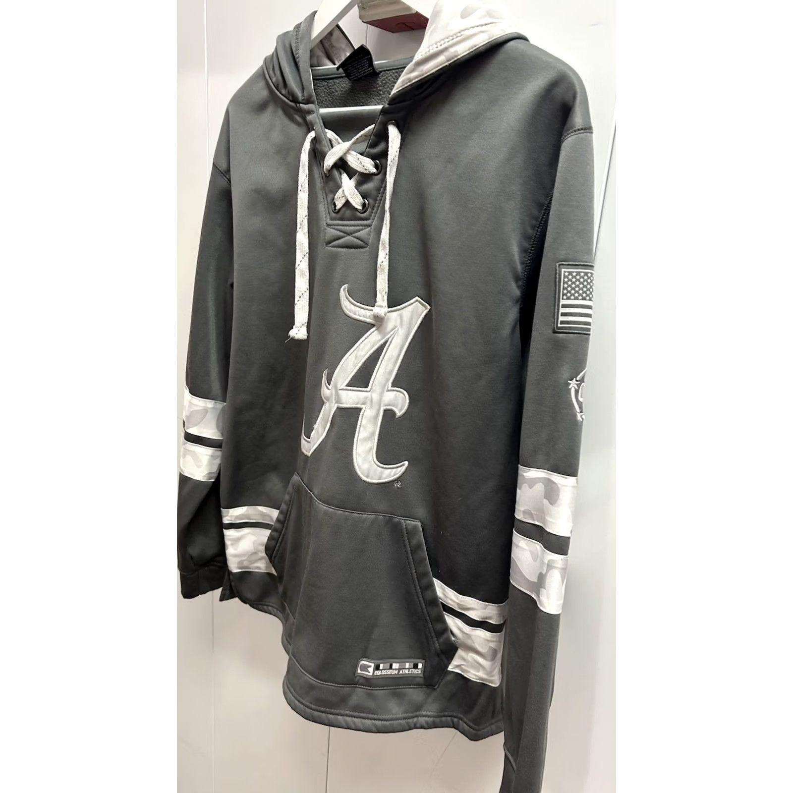Vintage VINTAGE Colosseum Athletics Alabama Crimson Tide Hoodie Mens L Gray Pullover Hooded Size US L / EU 52-54 / 3 - 3 Thumbnail