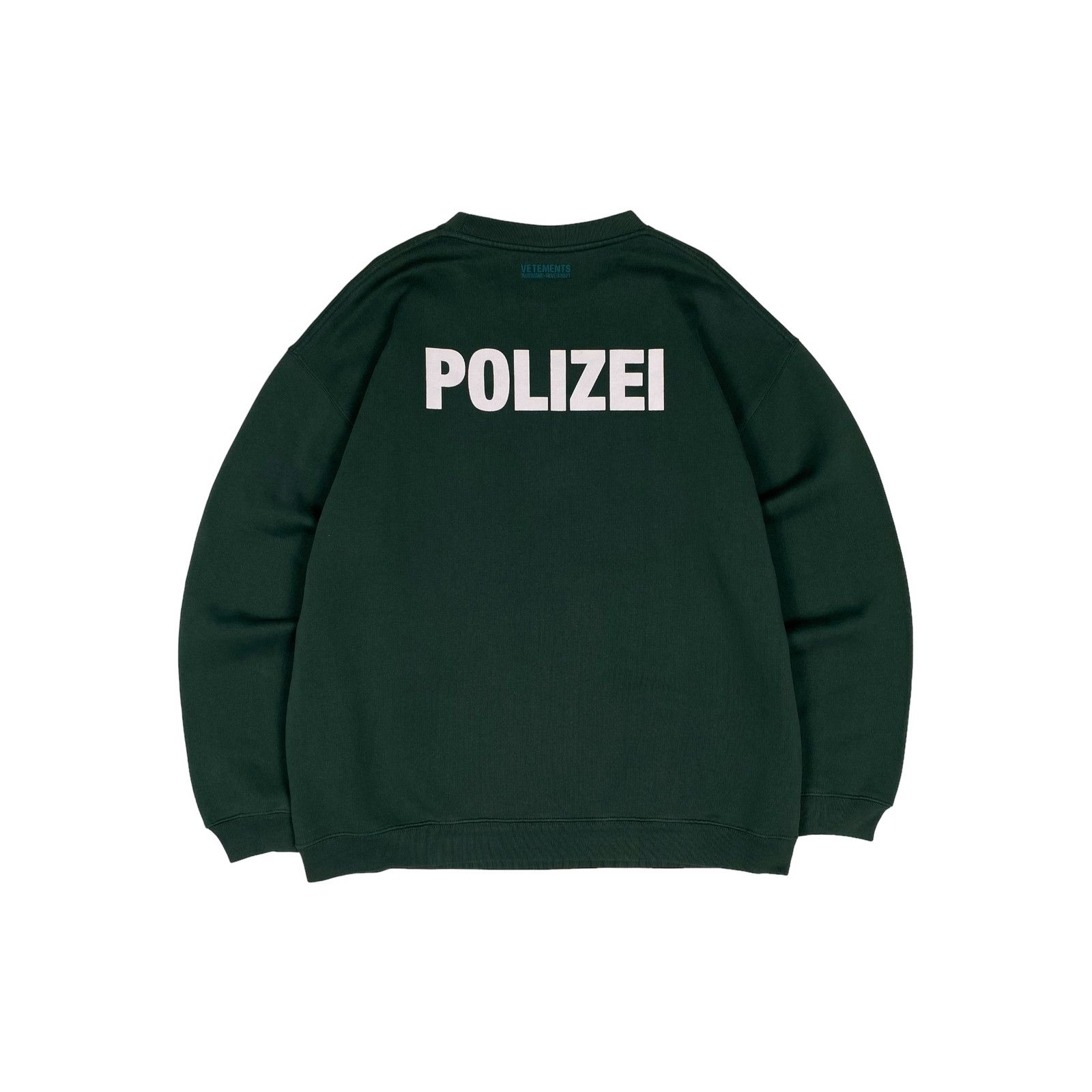 Vetements Vetements Green Polizei Crewneck Size US M / EU 48-50 / 2 - 2 Thumbnail