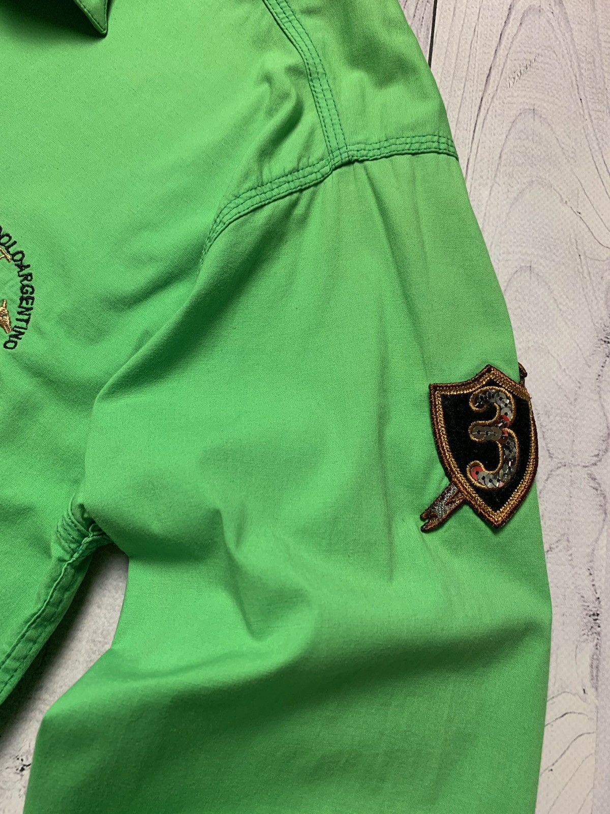 La Martina La martina porche vintage shirt long sleeve green size xl Size US XL / EU 56 / 4 - 4 Thumbnail