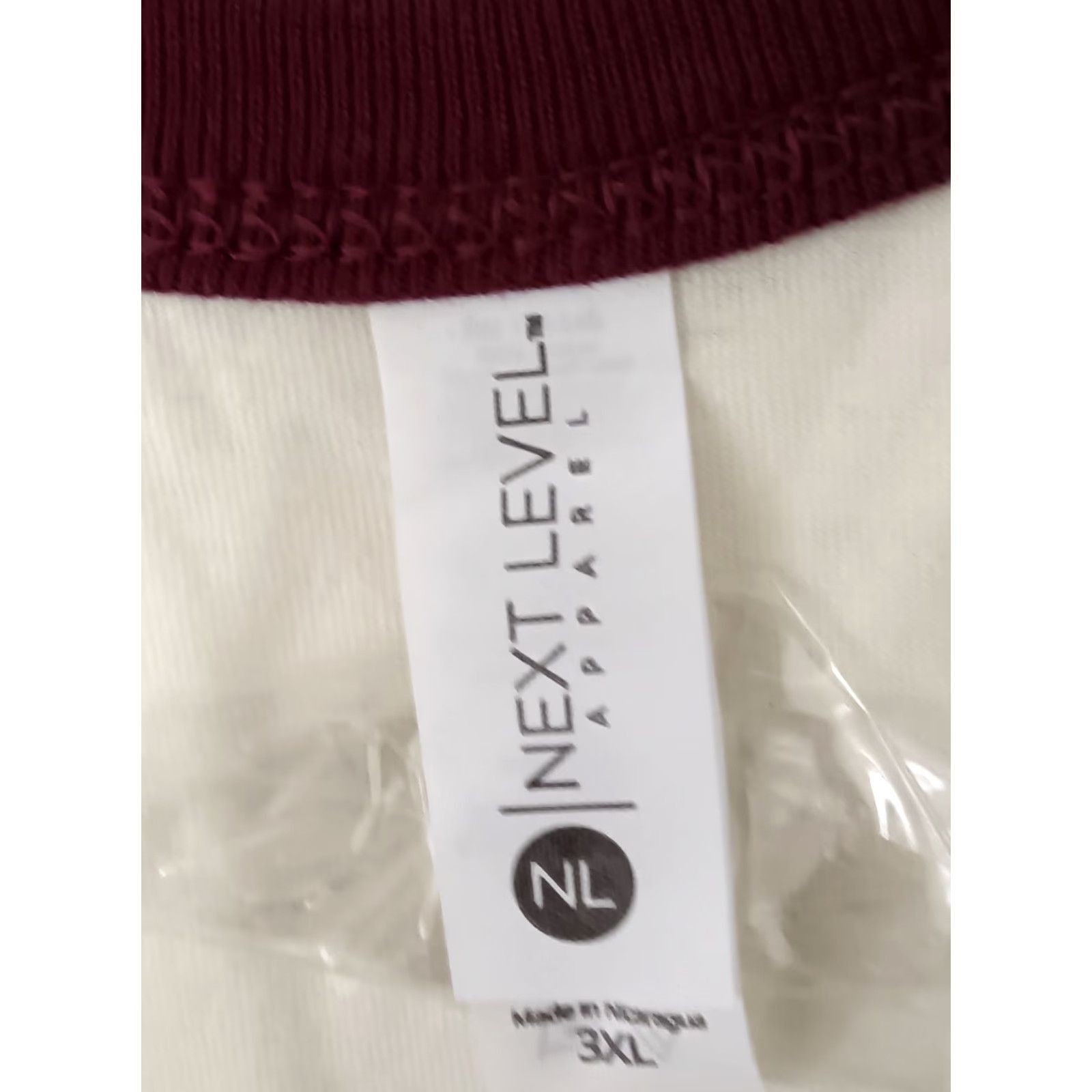 Next Level Next Level T-Shirt Raglan Short-Sleeve 2-Pack Burgundy/White 3XL Men Colorblock Shirts Mens Size US XXL / EU 58 / 5 - 6 Thumbnail