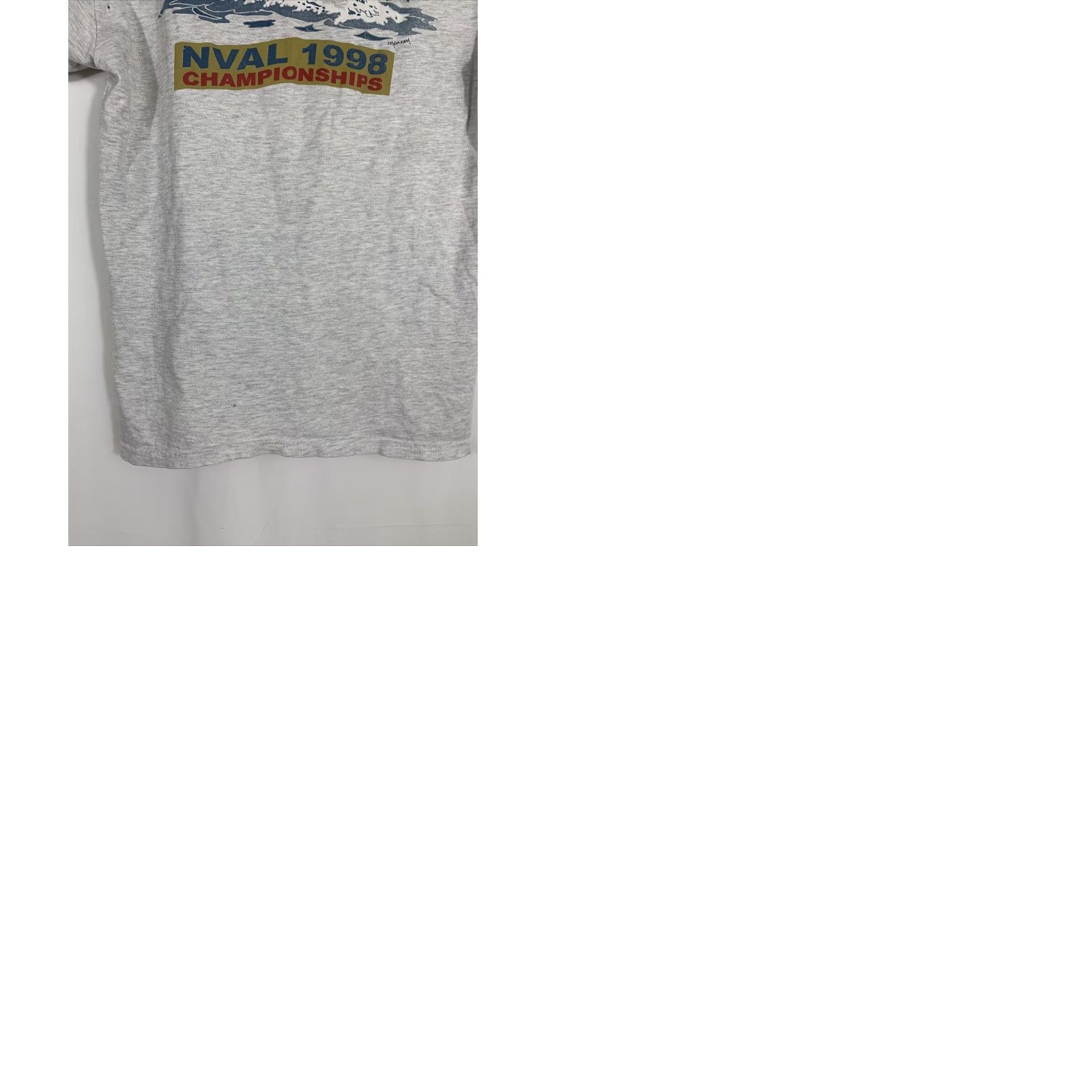 Hanes VINTAGE Hanes Beefy Medium NVAL 1998 Championship Cotton T-Shirt Shirt Unisex M White 1990s Graphic Tee Mens Womens Boys Girls Size US M / EU 48-50 / 2 - 9 Thumbnail