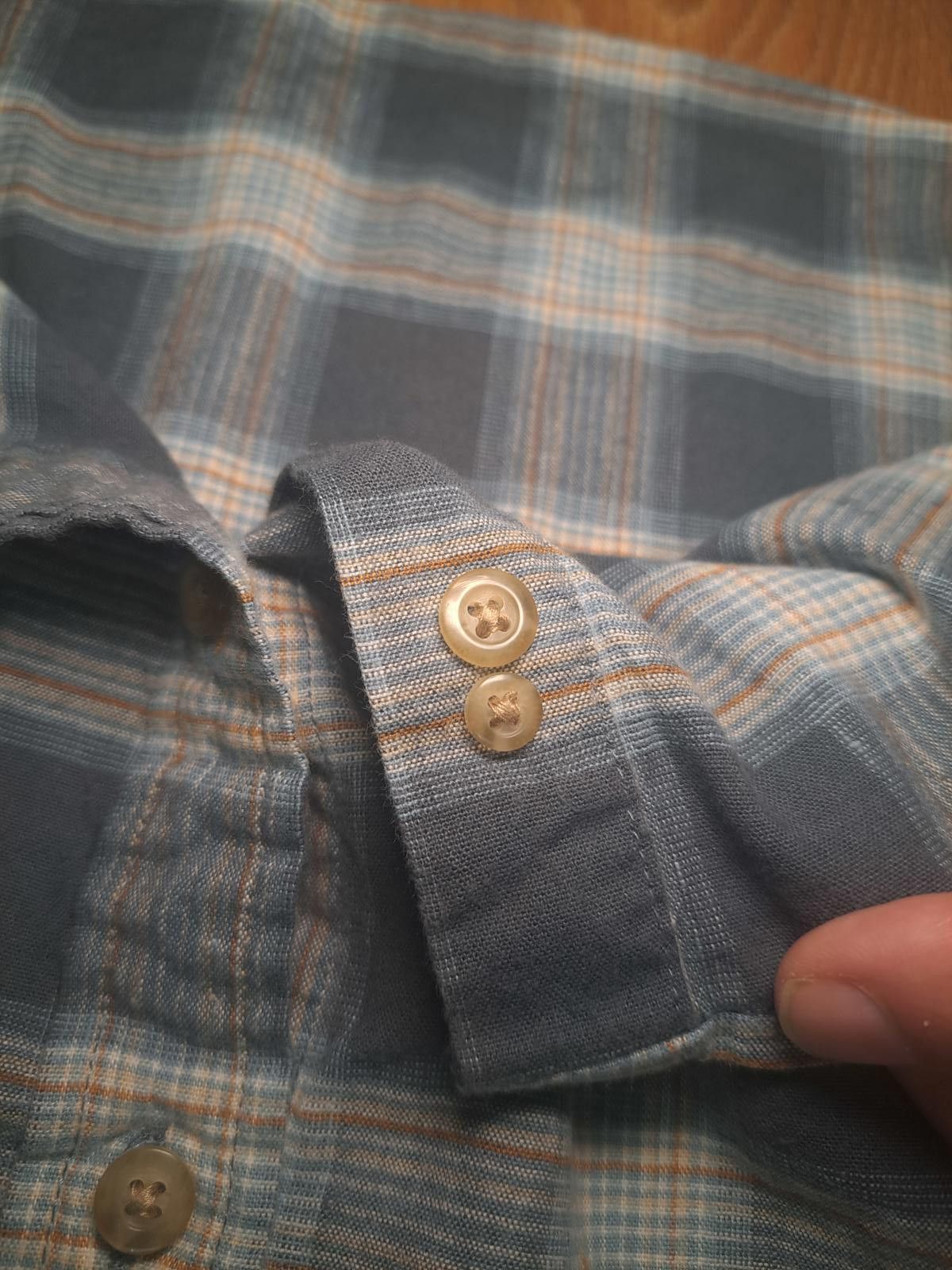 L.L. Bean LL Bean Flannel Button Up Shirt Mens Large Gray Plaid Hemp Size US L / EU 52-54 / 3 - 6 Thumbnail