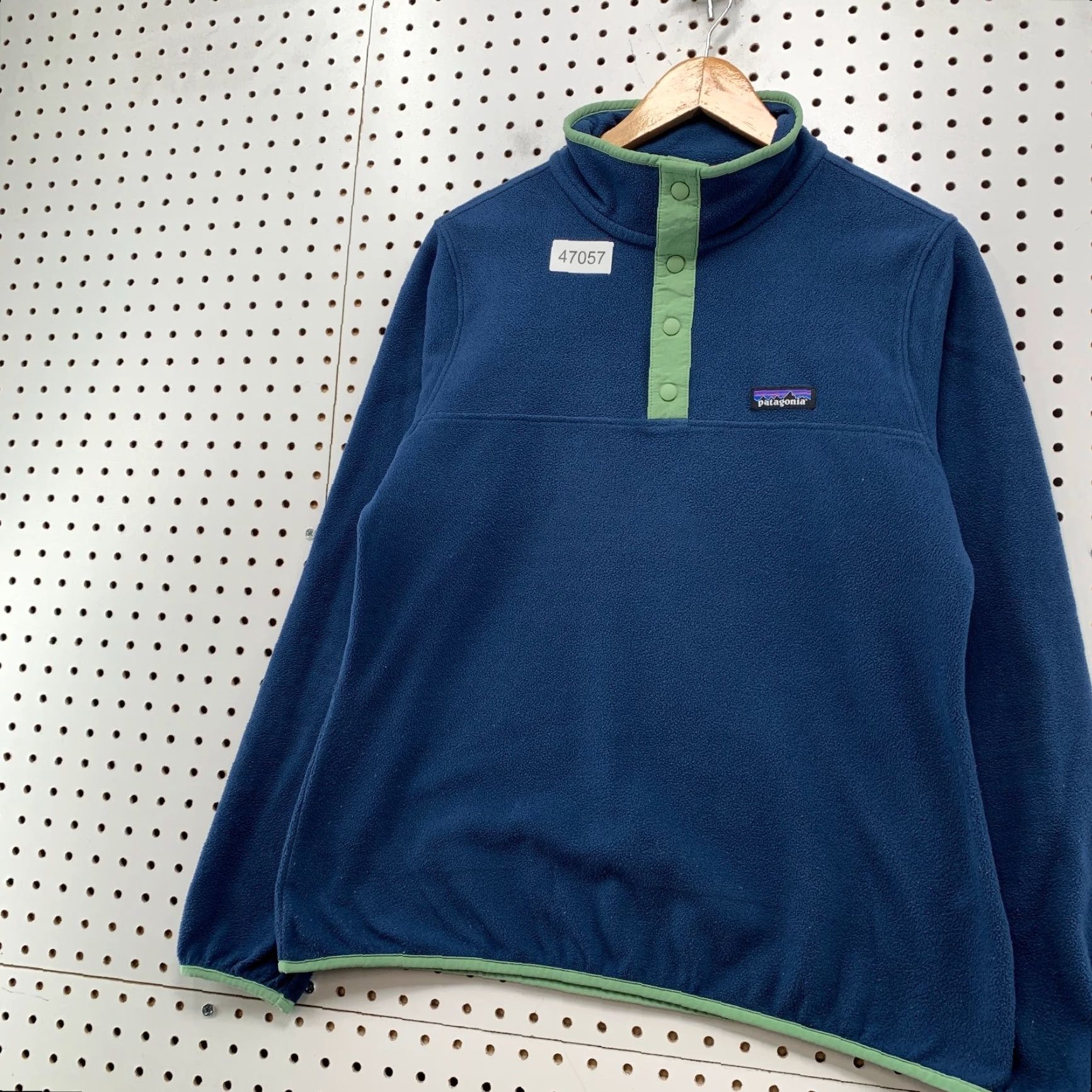 Patagonia Patagonia Women's Jacket M Blue Fleece 1/4 Snap Pullover Micro D Sweater - Outdoor Basic Coat, Regular Fit, Logo, Casual Climate Casual Womens Size M / US 6-8 / IT 42-44 - 5 Thumbnail