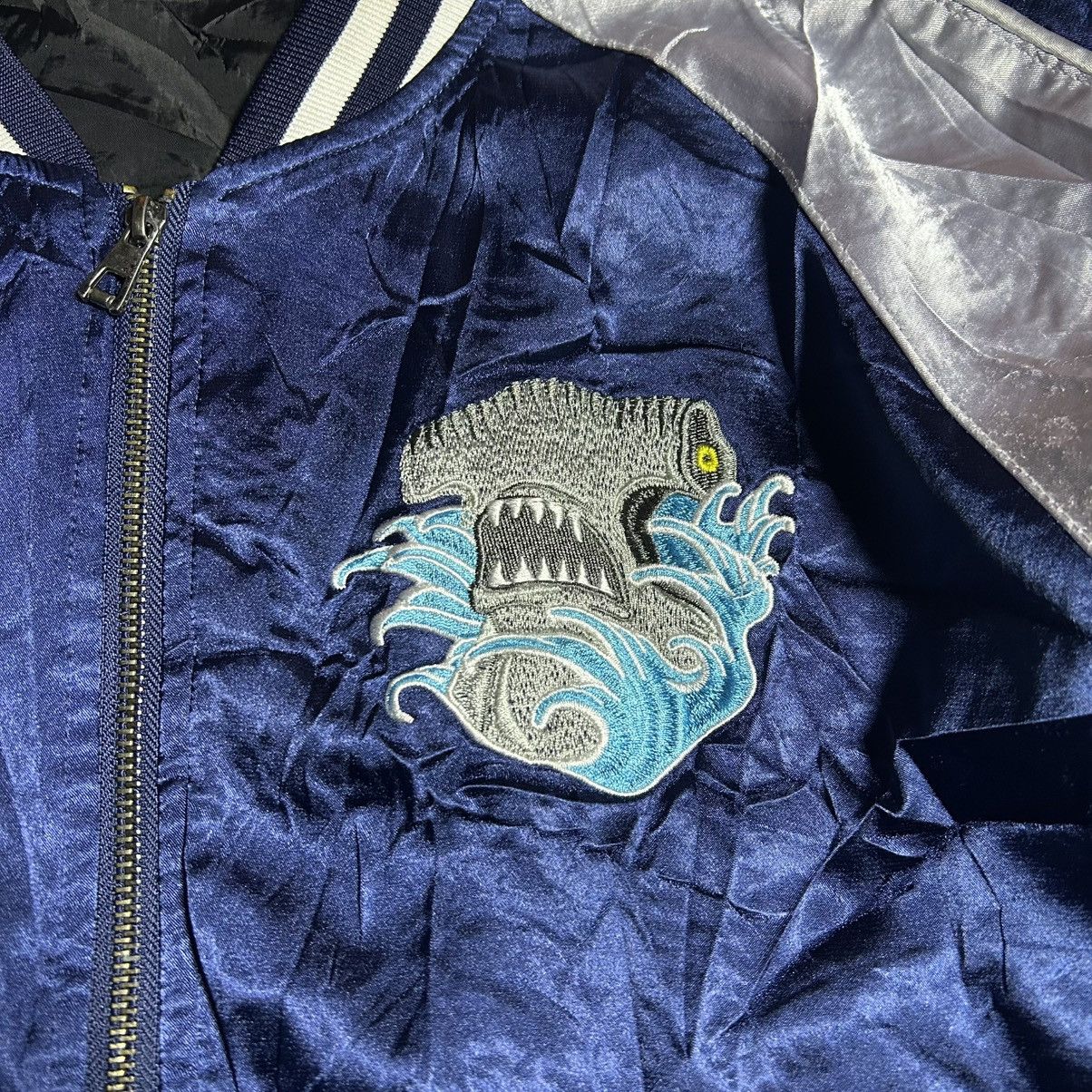 Japanese Brand Vintage Bombers Jacket Sukajan BANMABAO Size US L / EU 52-54 / 3 - 9 Thumbnail