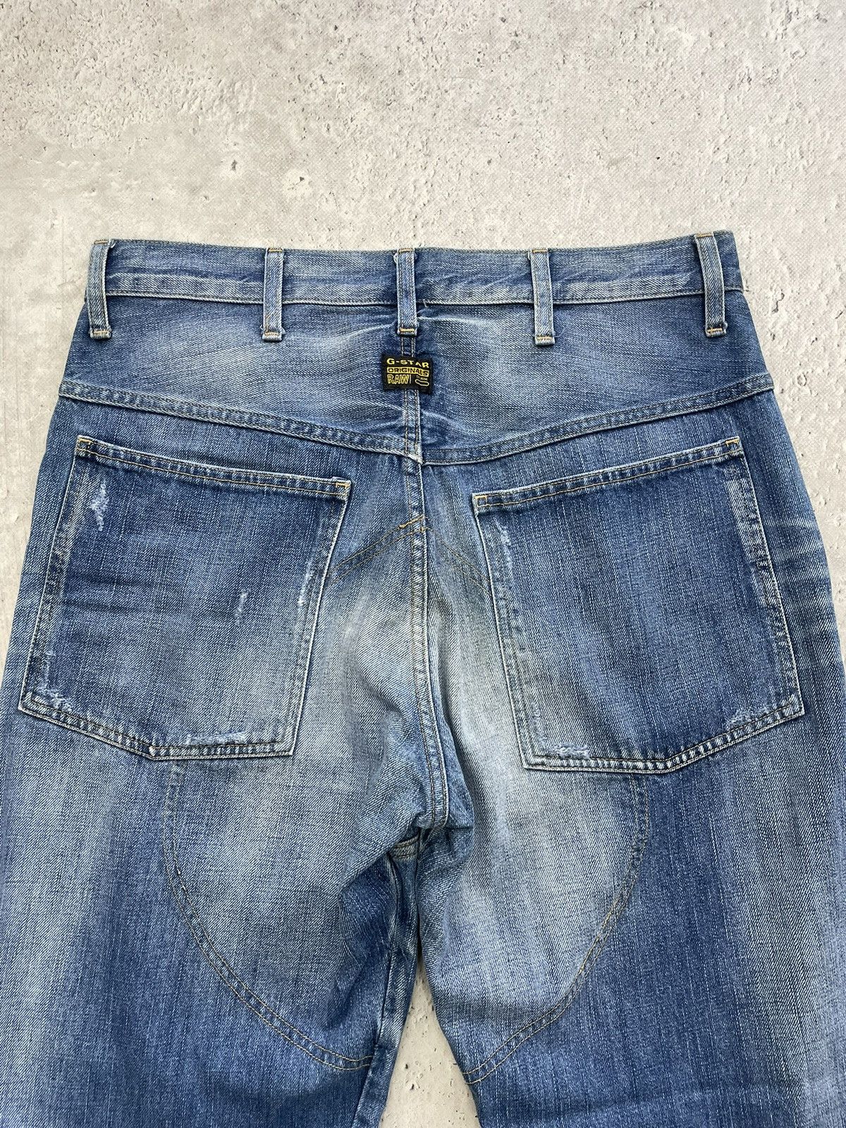 G-Star G-star Raw Denim Blue Jeans Vintage baggy y2k Style Pants Size US 36 / EU 52 - 15 Thumbnail
