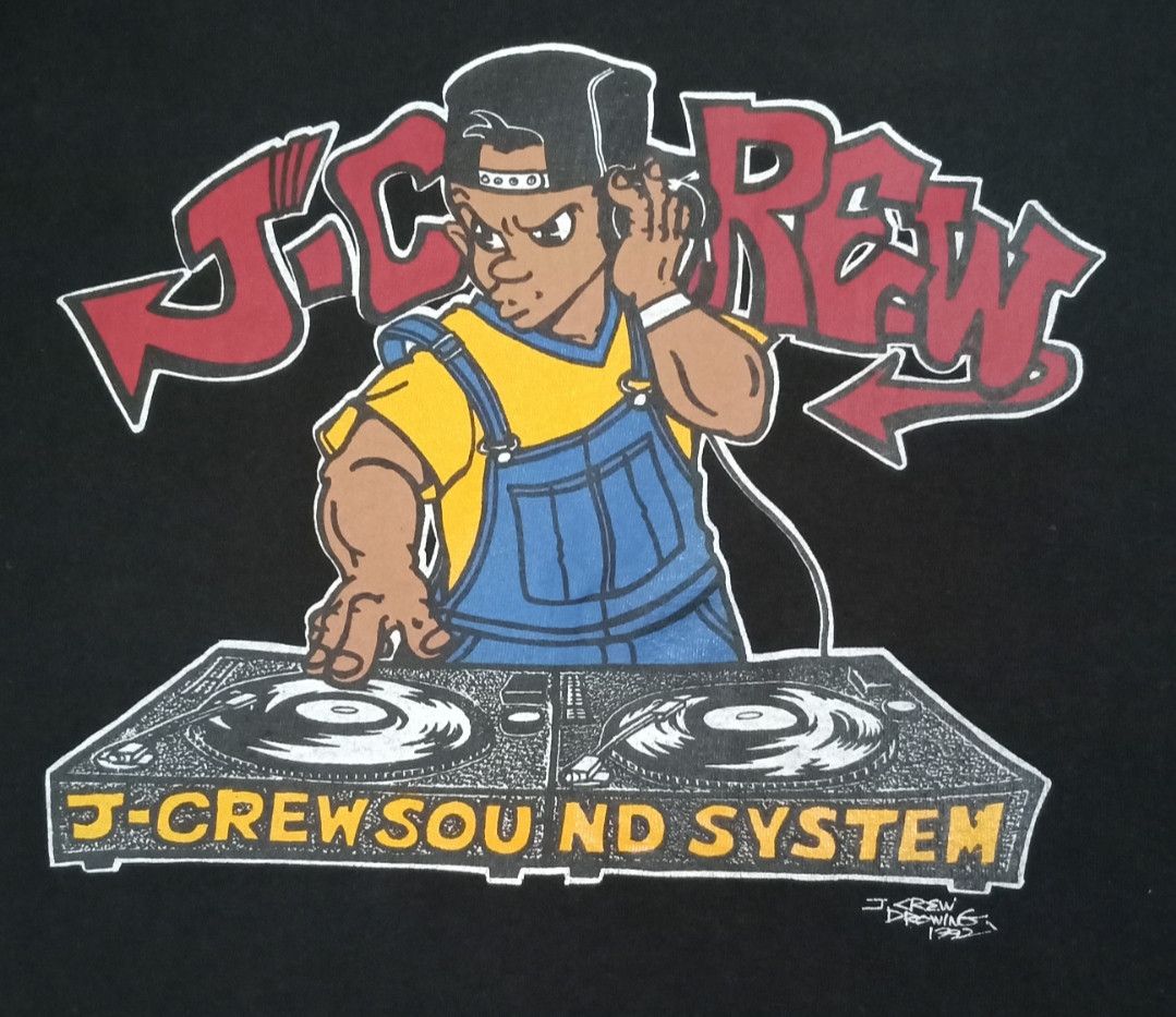 Band Tees × Rap Tees Vintage 90s J.Crew Sound System Dj Rapper T-shirt Size US L / EU 52-54 / 3 - 7 Thumbnail
