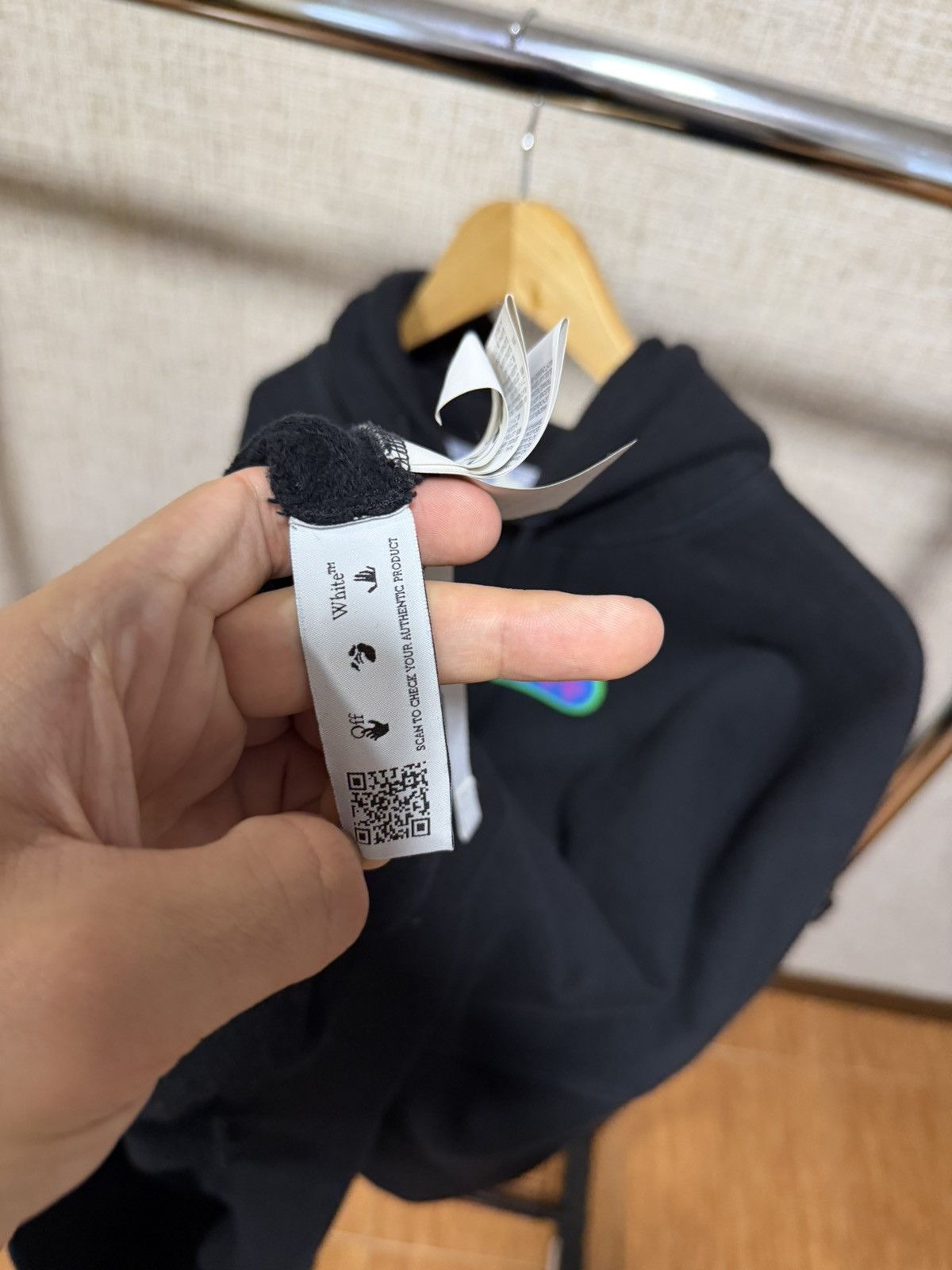Off-White OFF WHITE HIGH WEED BLACK HOODIE Size US M / EU 48-50 / 2 - 7 Thumbnail
