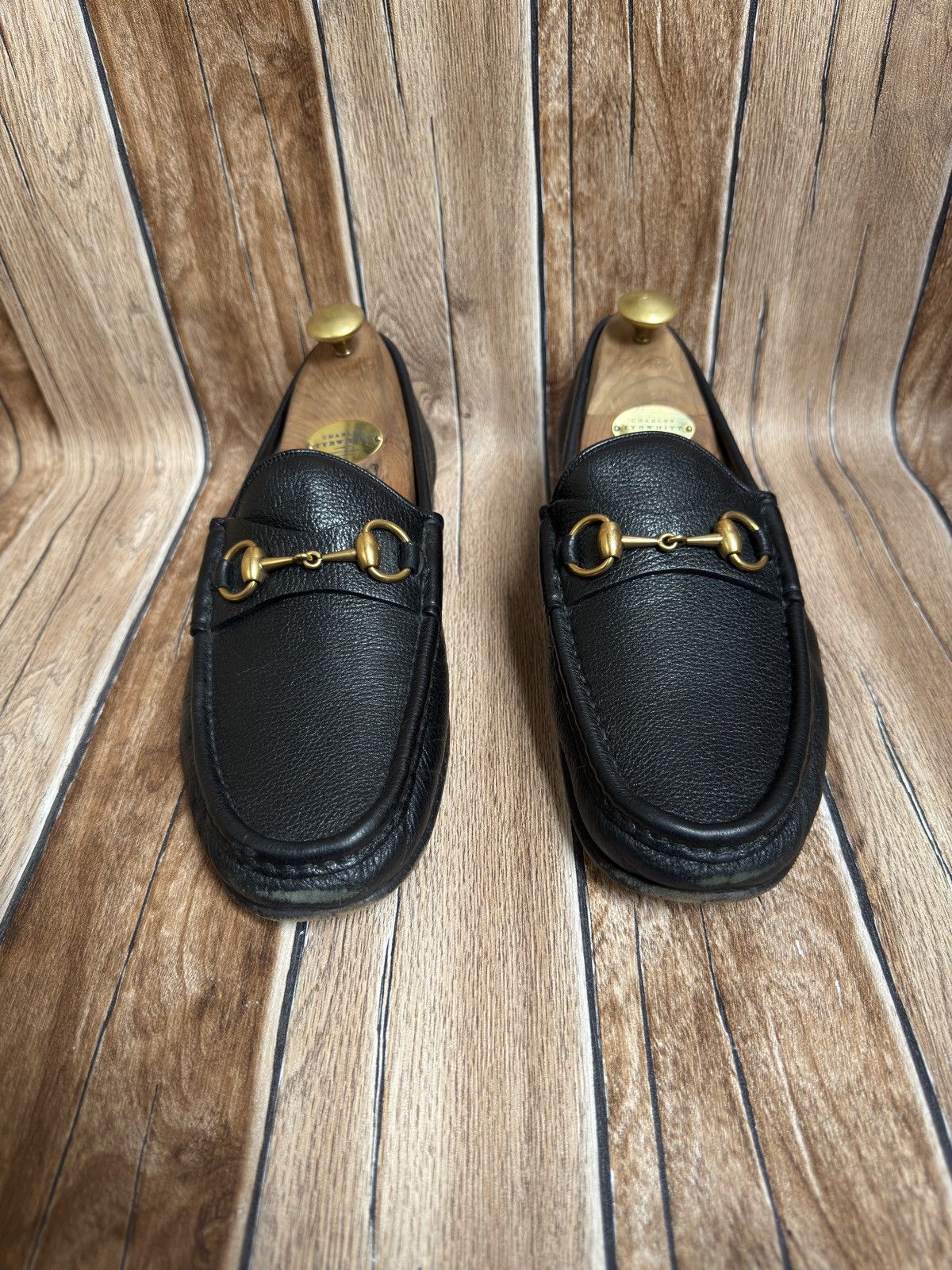 Gucci × Vintage 1953 horsebit grain loafers Size US 8 / EU 41 - 4 Thumbnail