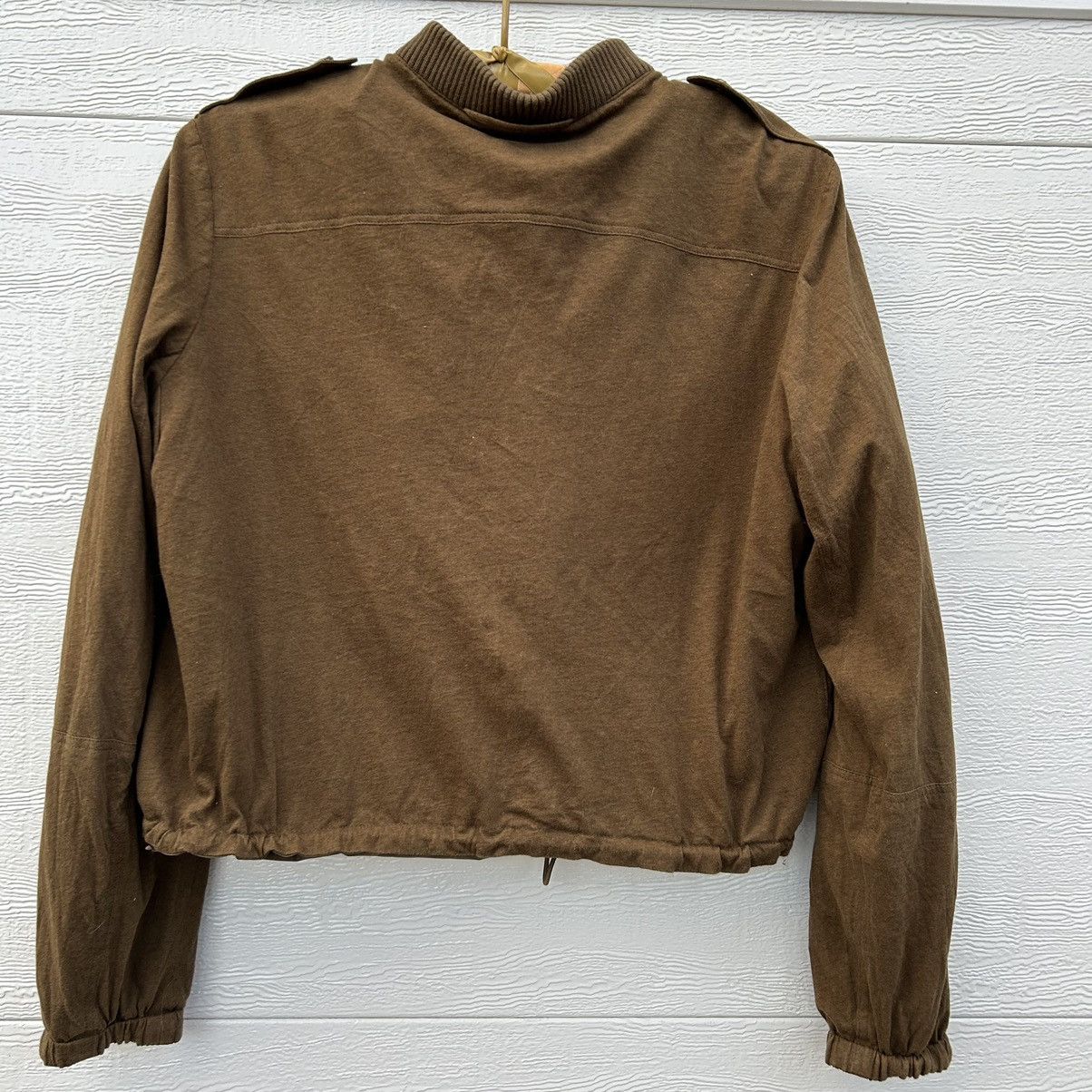 Burberry BURBERRY BRIT WOMENS REVERSIBLE CROPPED BOMBER JACKET Size M / US 6-8 / IT 42-44 - 4 Thumbnail