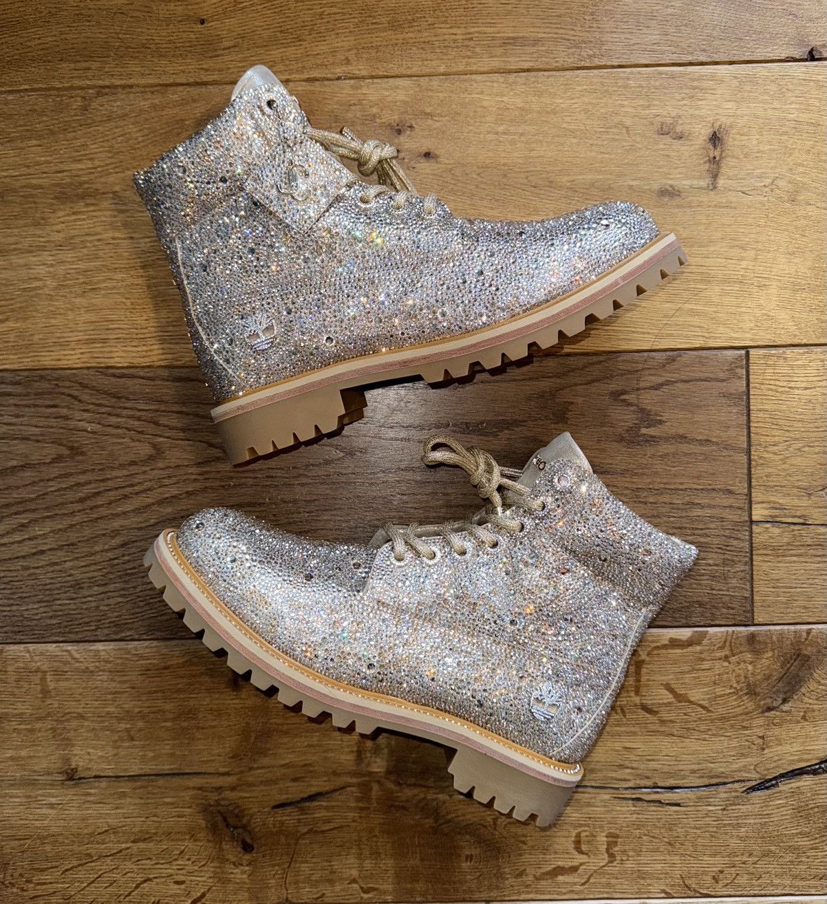 Jimmy Choo 6” ALL-OVER SWAROVSKI CRYSTAL EMBELLISHMENT HIGH-TOP BOOTS Size US 9.5 / EU 42-43 - 16 Thumbnail