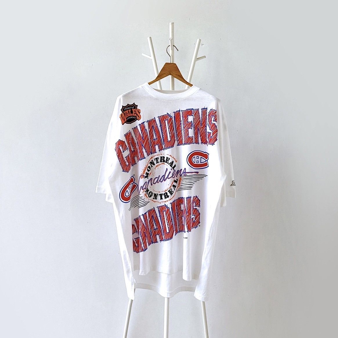 Vintage 90s Montreal Canadiens NHL t-shirt/ XL Size US XL / EU 56 / 4 - 1 Thumbnail