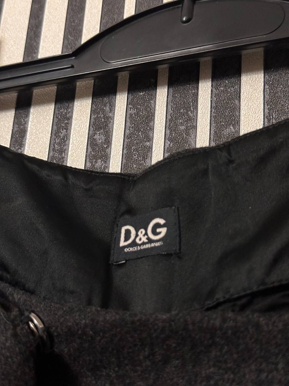 Dolce & Gabbana 00’s Dark Grey Dolce Gabbana Wool Oversize Old Money Pants Size 28" / US 6 / IT 42 - 4 Thumbnail