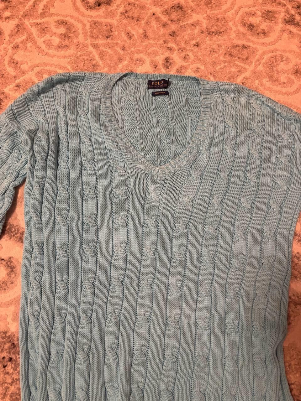 Polo Ralph Lauren Polo Ralph Lauren Women's sweater turquoise, chunky knit Size XS / US 0-2 / IT 36-38 - 6 Thumbnail