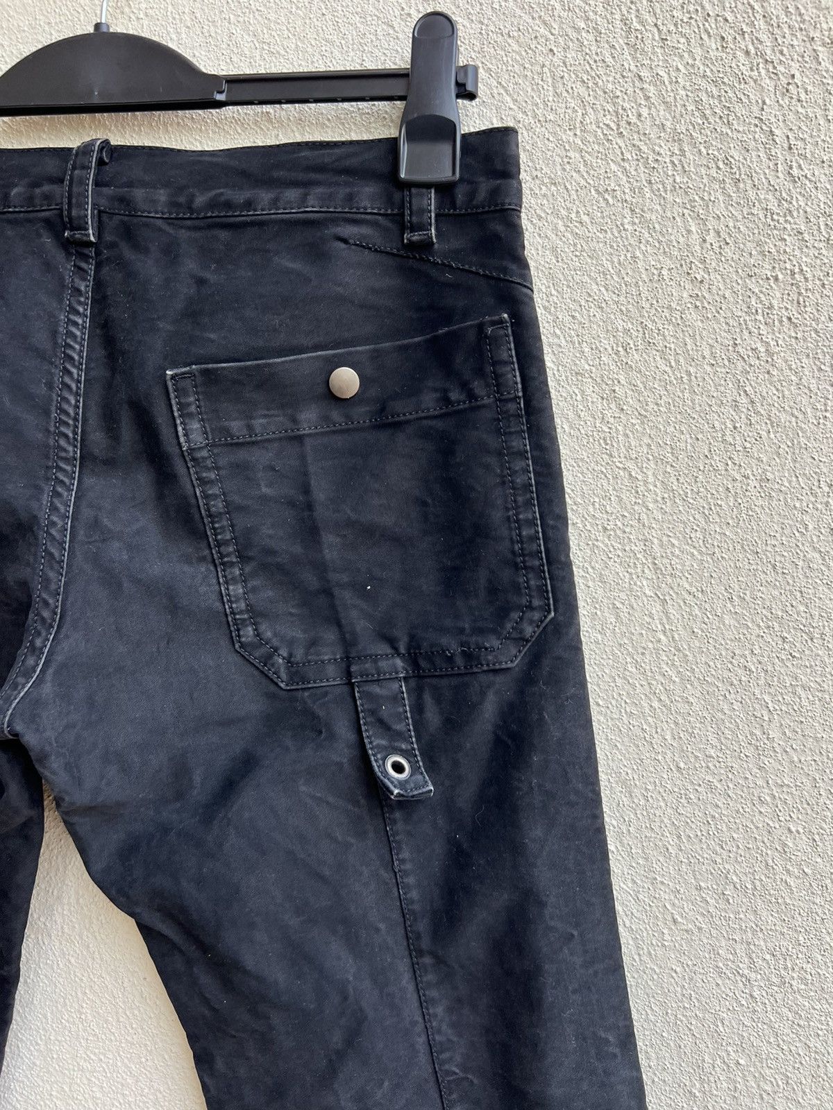 Shellac KENJI ITO Multi Pocket Fade Black Moleskin Cotton Pant Size US 31 - 18 Thumbnail