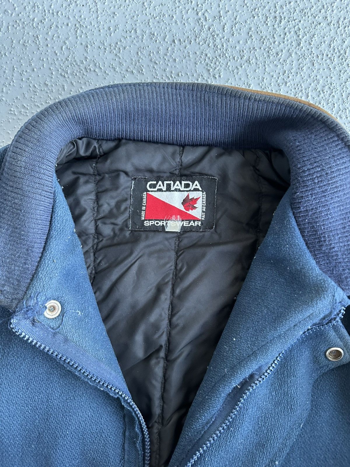 Other CANADA SPORTWEAR BLUE AND BROWN BASEBALL JACKET Size US M / EU 48-50 / 2 - 2 Thumbnail