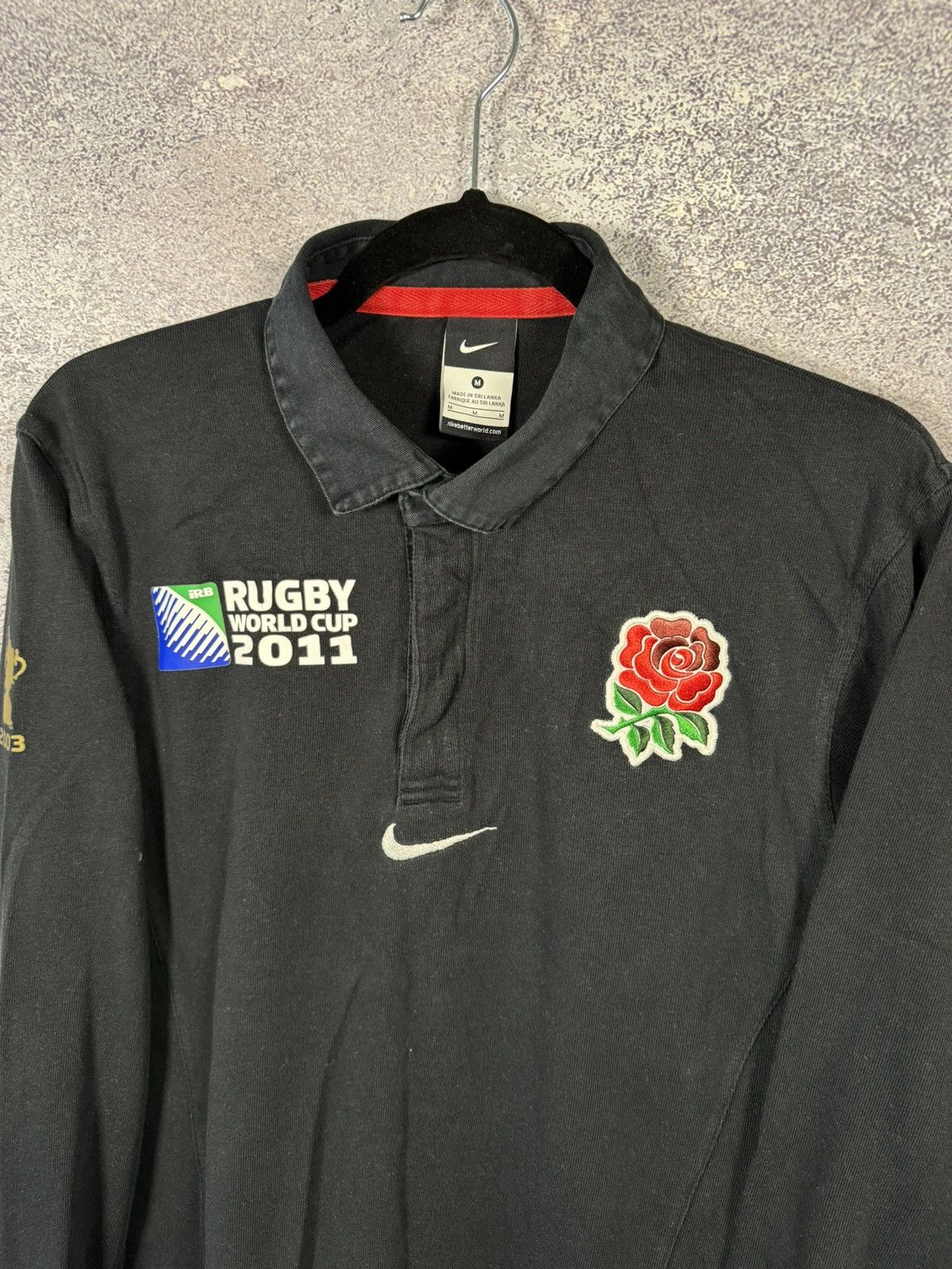 Nike England Nike Rugby World Cup 2011 Jersey Men’s Black Small Size US S / EU 44-46 / 1 - 8 Thumbnail