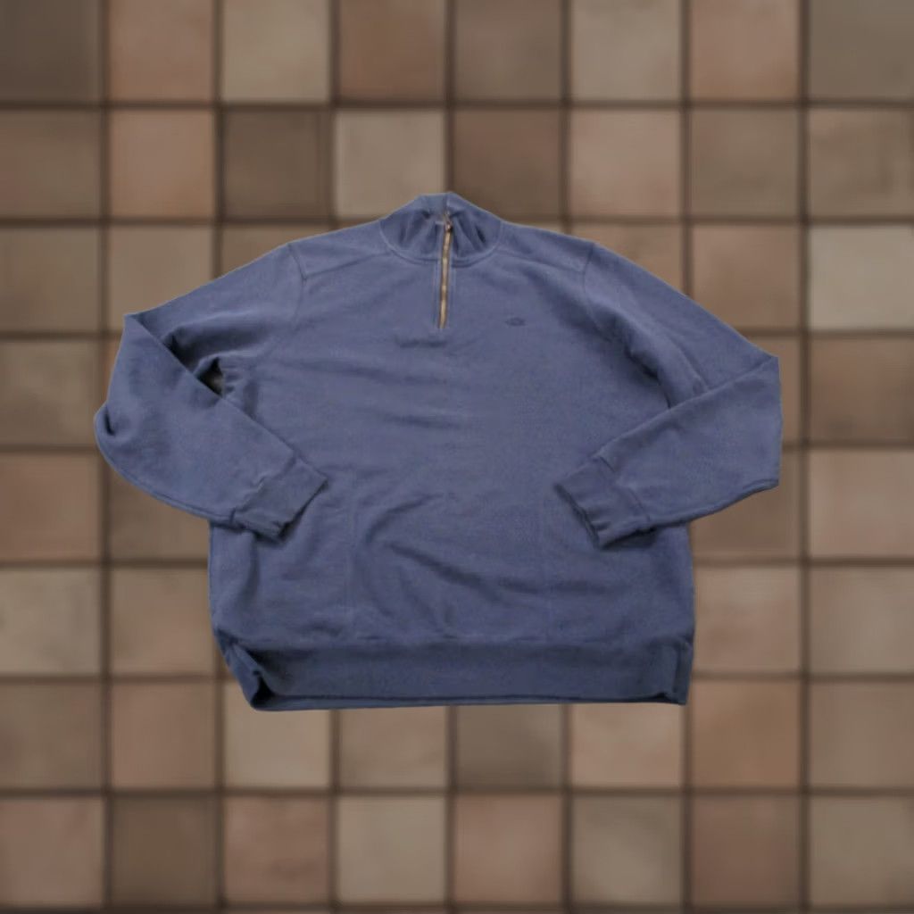 Lacoste Lacoste Jacket Blue Casual Pullover Sweater XL 6 Golf Sport Logo 1/4 Zip Basic Jacket Womens Size M / US 6-8 / IT 42-44 - 1 Thumbnail