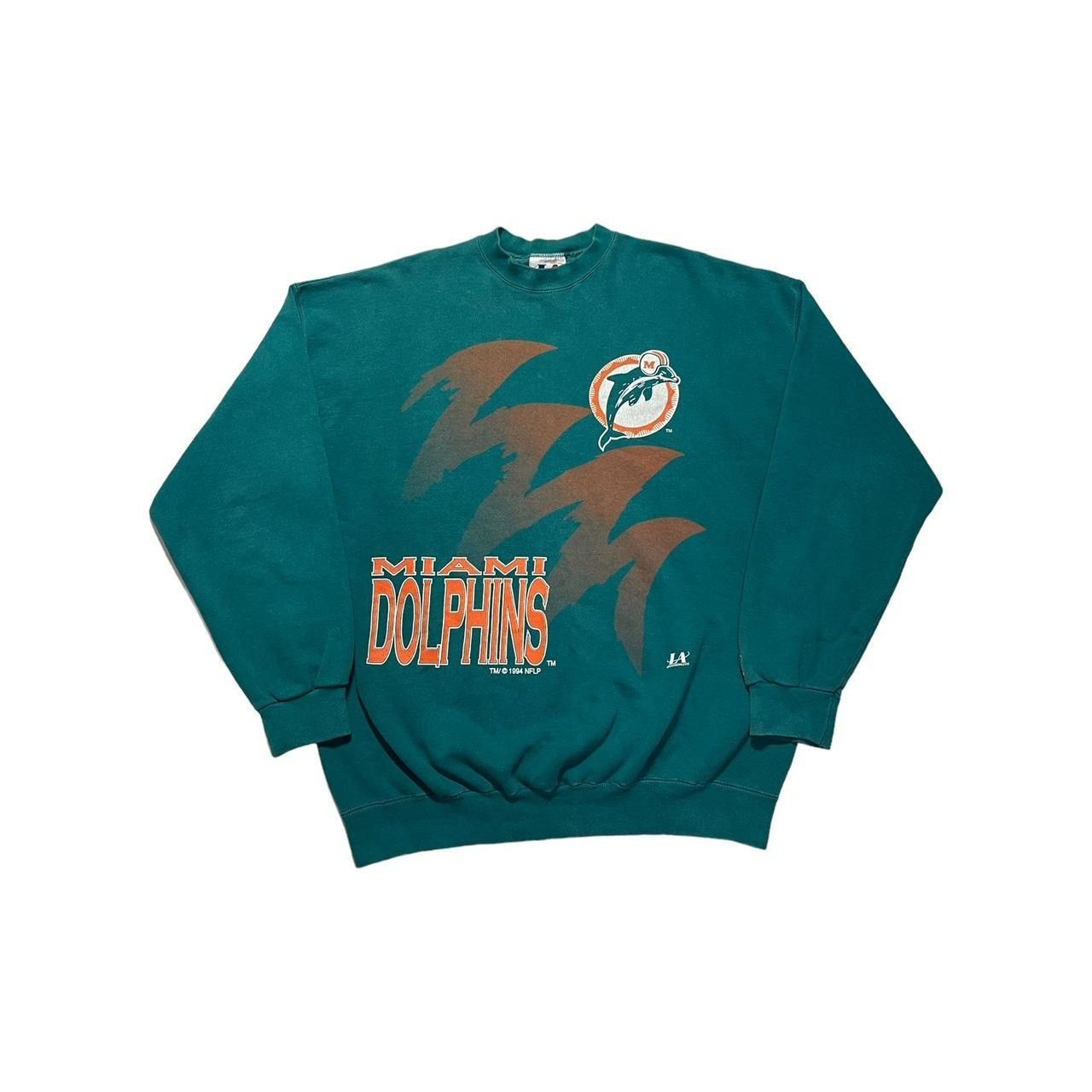 Logo Athletic × NFL × Vintage Vintage Miami Dolphins Shark Tooth Logo Athletic Crewneck Size US XL / EU 56 / 4 - 1 Thumbnail