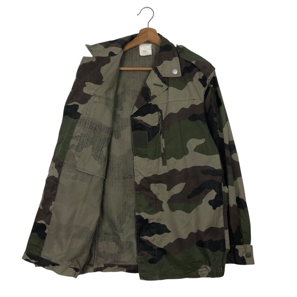 Vintage 📌Vintage Chore Military Jacket Camo Design Smock Design Size US L / EU 52-54 / 3 - 12 Thumbnail