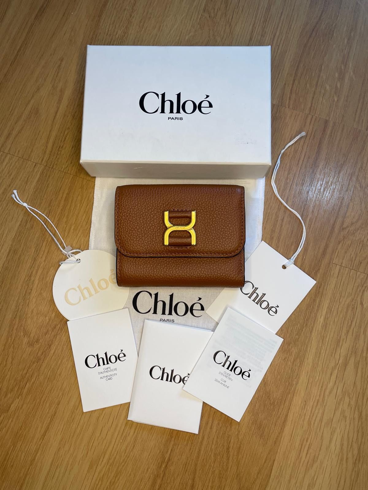 Chloe Authentic Chloé TriFold Wallet Lambskin Size ONE SIZE - 1 Thumbnail