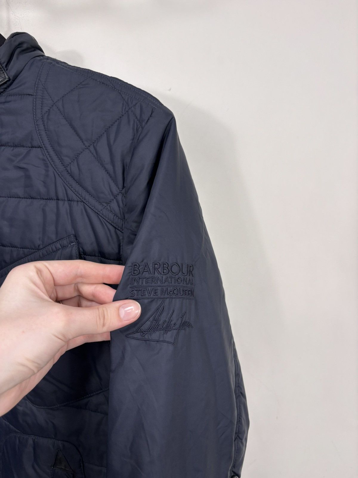 Barbour Barbour Steve McQueen Men’s Navy Blue Quilted Jacket Size US S / EU 44-46 / 1 - 14 Thumbnail