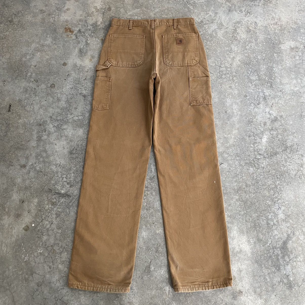 Carhartt Vintage Carhartt Blanket Lined Tan Carpenter Pants Size US 31 - 15 Thumbnail