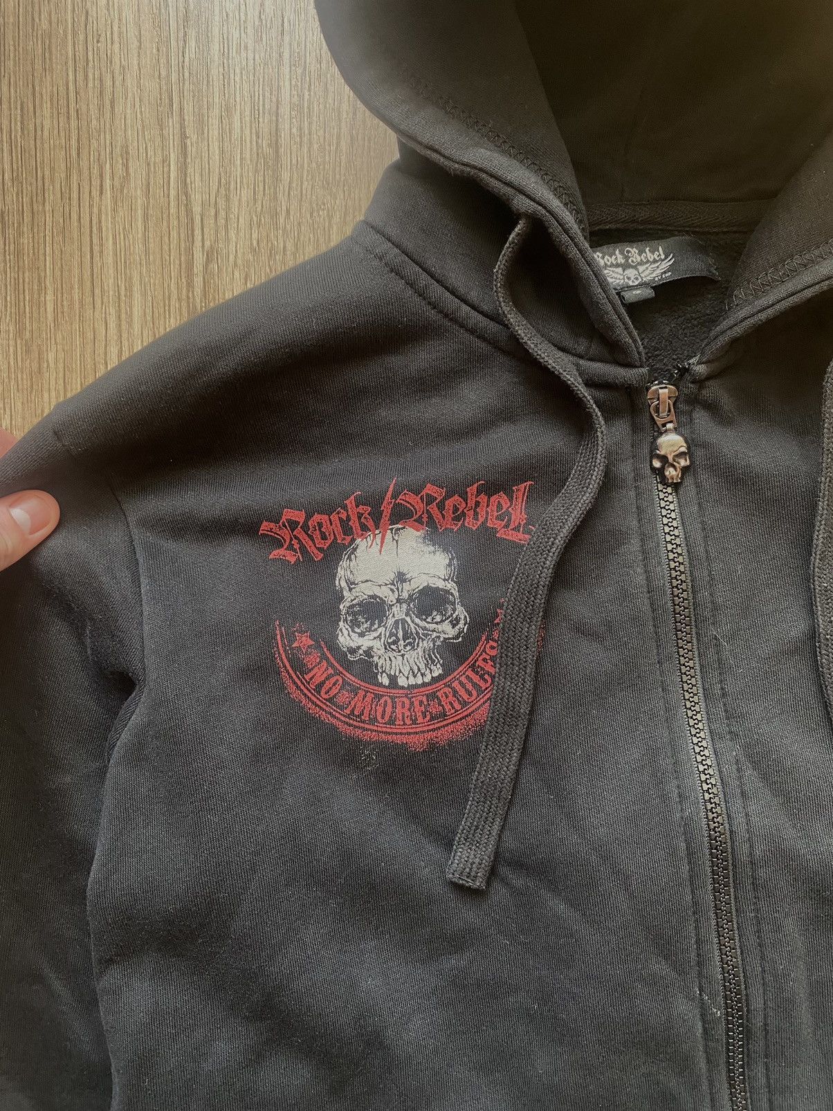 Affliction × Vintage Affliction STYLE Grunge Y2K Cyber skull Hoodie black Size US S / EU 44-46 / 1 - 3 Thumbnail