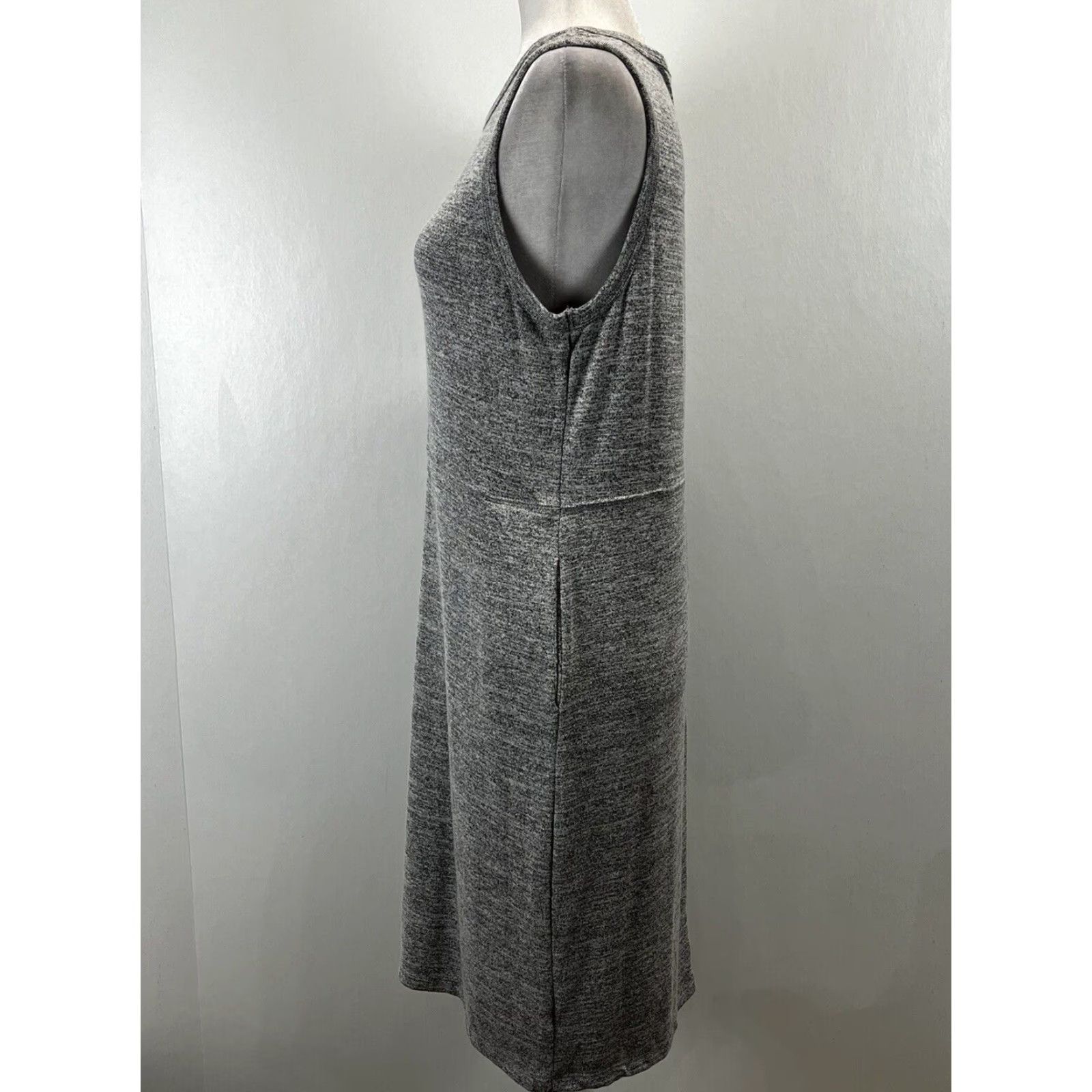 Vintage A New Day Gray Knee Length Stretch Dress Medium Womens Size M / US 6-8 / IT 42-44 - 2 Thumbnail