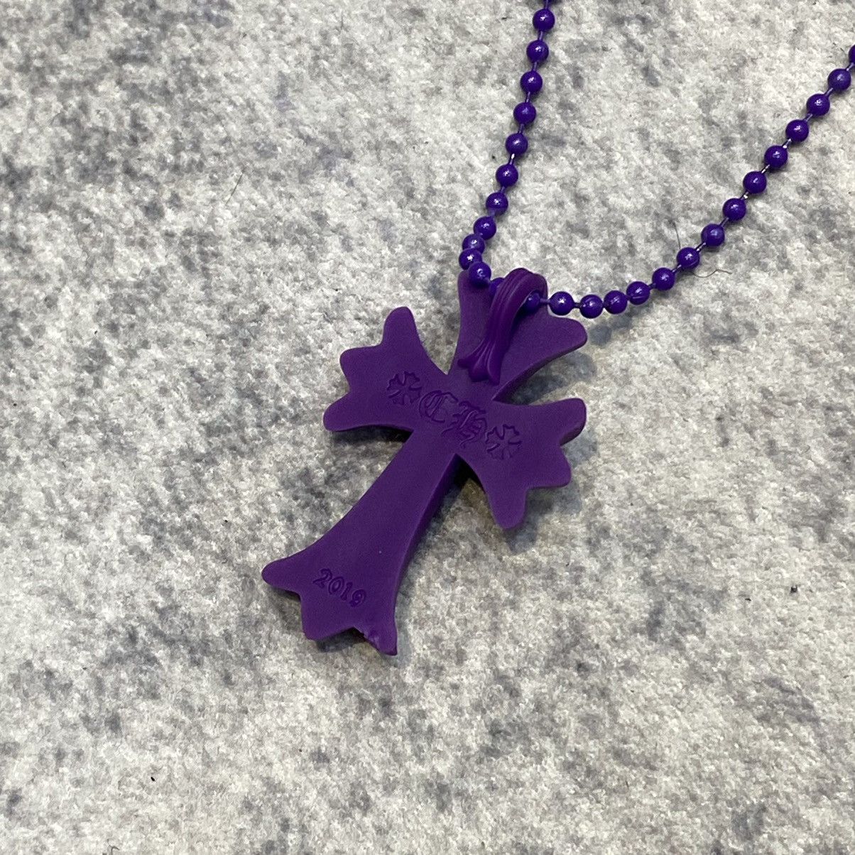 Chrome Hearts Chrome Hearts Silicrome Cross Necklace purple Size ONE SIZE - 4 Thumbnail