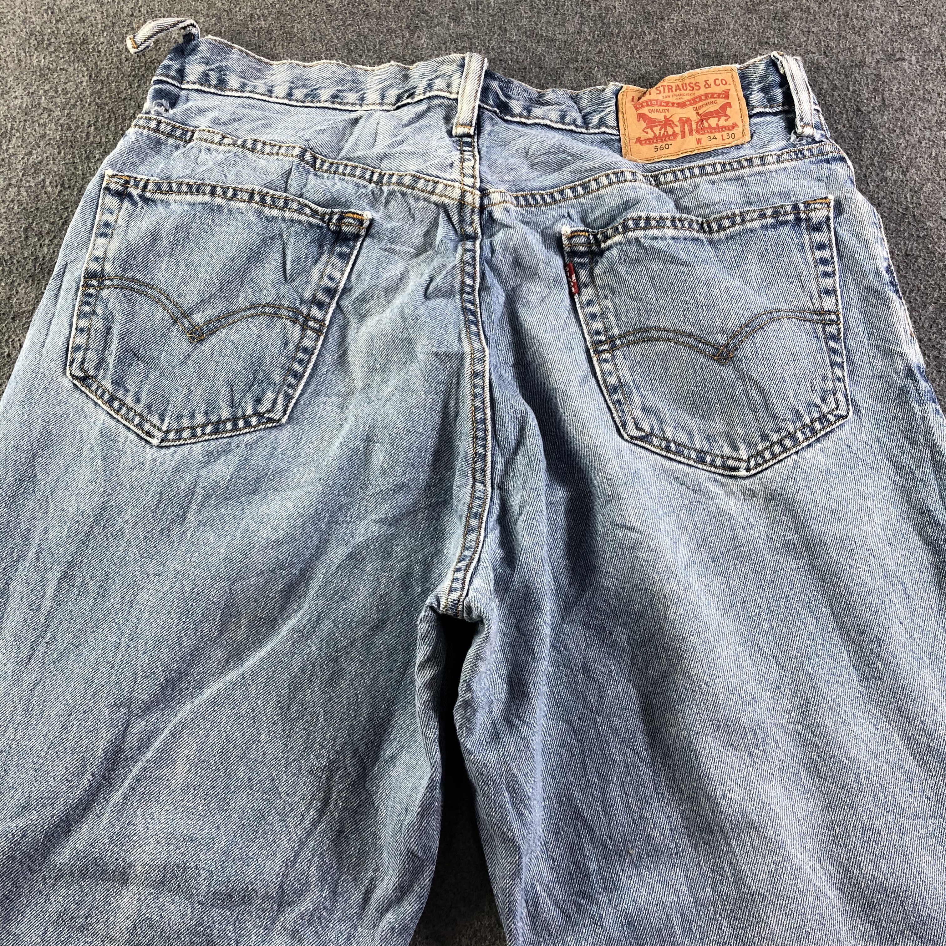 Levi's Vintage Light Wash Levis 560 Jeans-J4151 Size US 34 / EU 50 - 4 Thumbnail