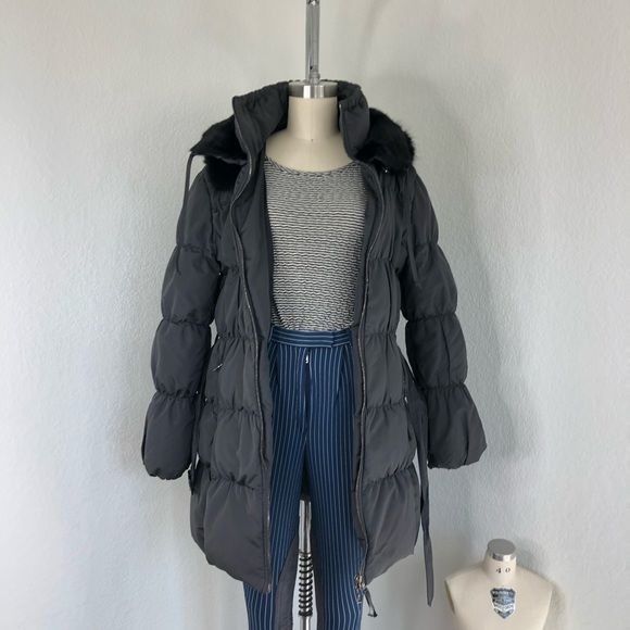 Prada PRADA Down Puffer Belted Coat Raccoon Fur Hood Jacket Size M / US 6-8 / IT 42-44 - 16 Thumbnail