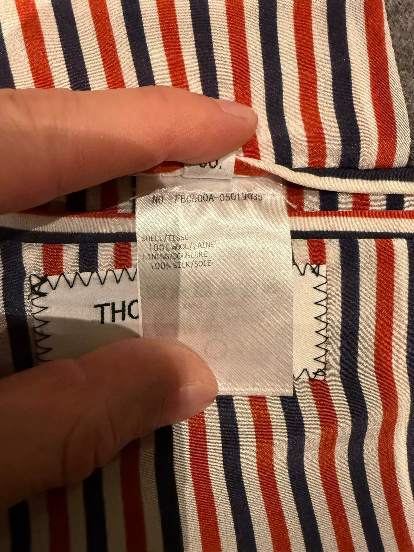 Thom Browne Thom Browne Women's Rare Mid-Gray Stripe Wool Coat Size36 Size XS / US 0-2 / IT 36-38 - 5 Thumbnail