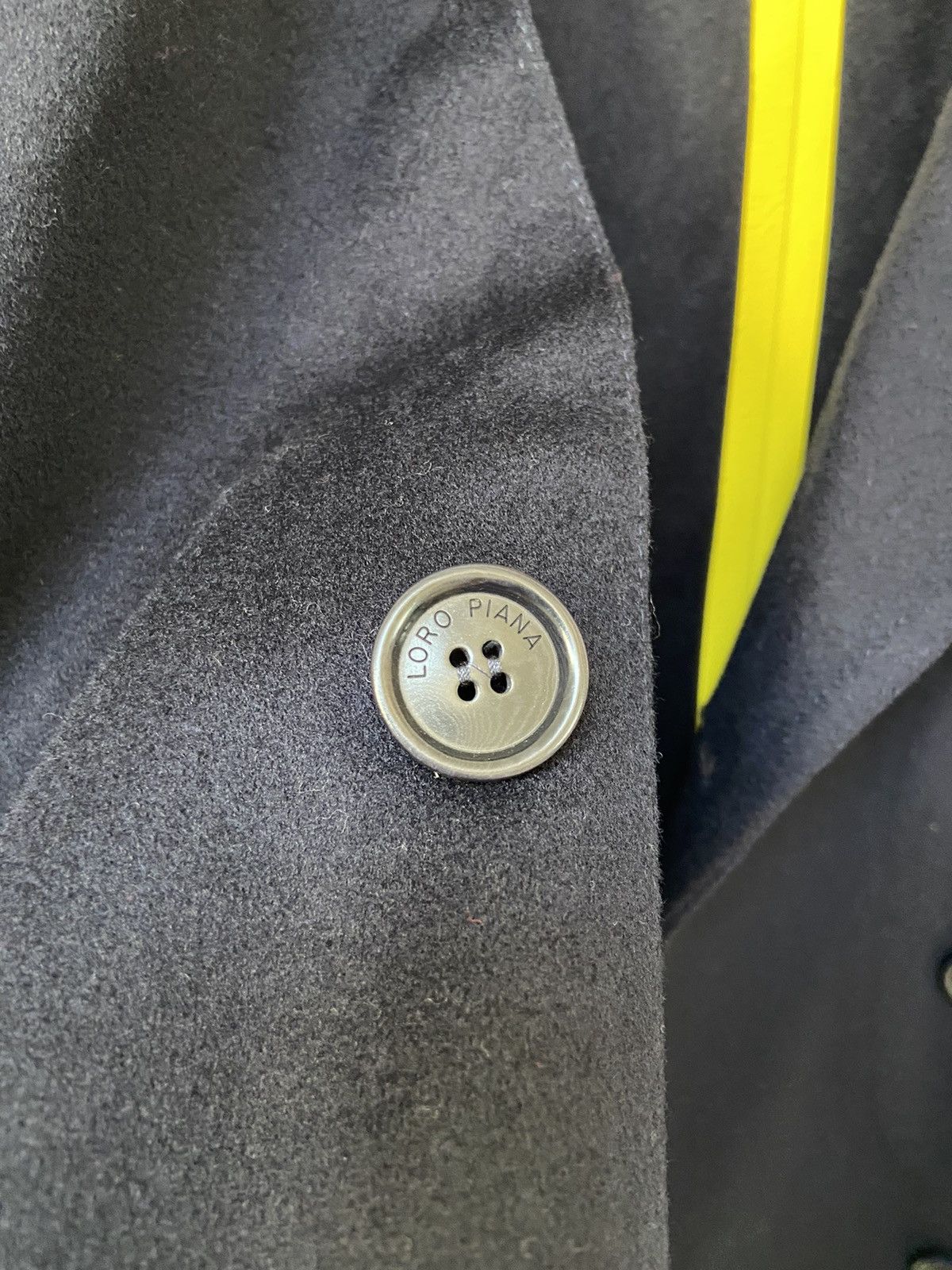 Loro Piana Loro Piana Double Breasted Felt Coat Dark Blue Size M / US 6-8 / IT 42-44 - 11 Thumbnail