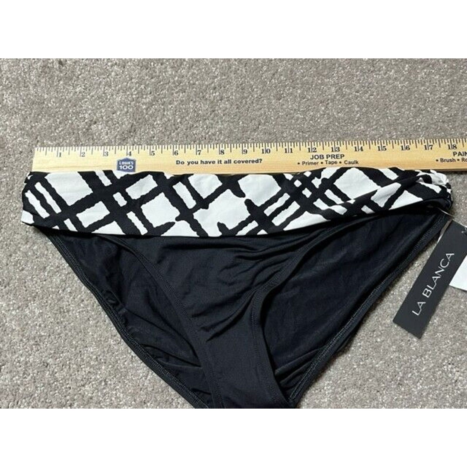 Other La Blanca Bikini Bottom14 Shirred Nylon Stretch Black Size XL / US 12-14 / IT 48-50 - 4 Thumbnail
