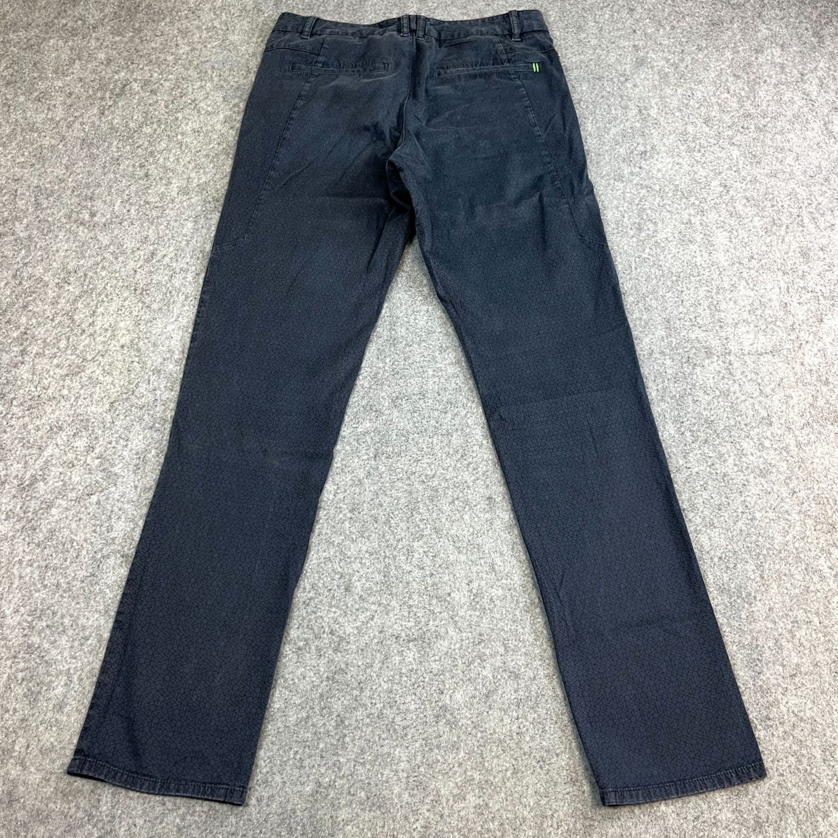 Hugo Boss Hugo Boss Mens Chino Trousers Pants Slim Tapered 32 Blue Modern Geometric Chino Trousers Slim 32 Mens Blue Size US 32 / EU 48 - 2 Thumbnail