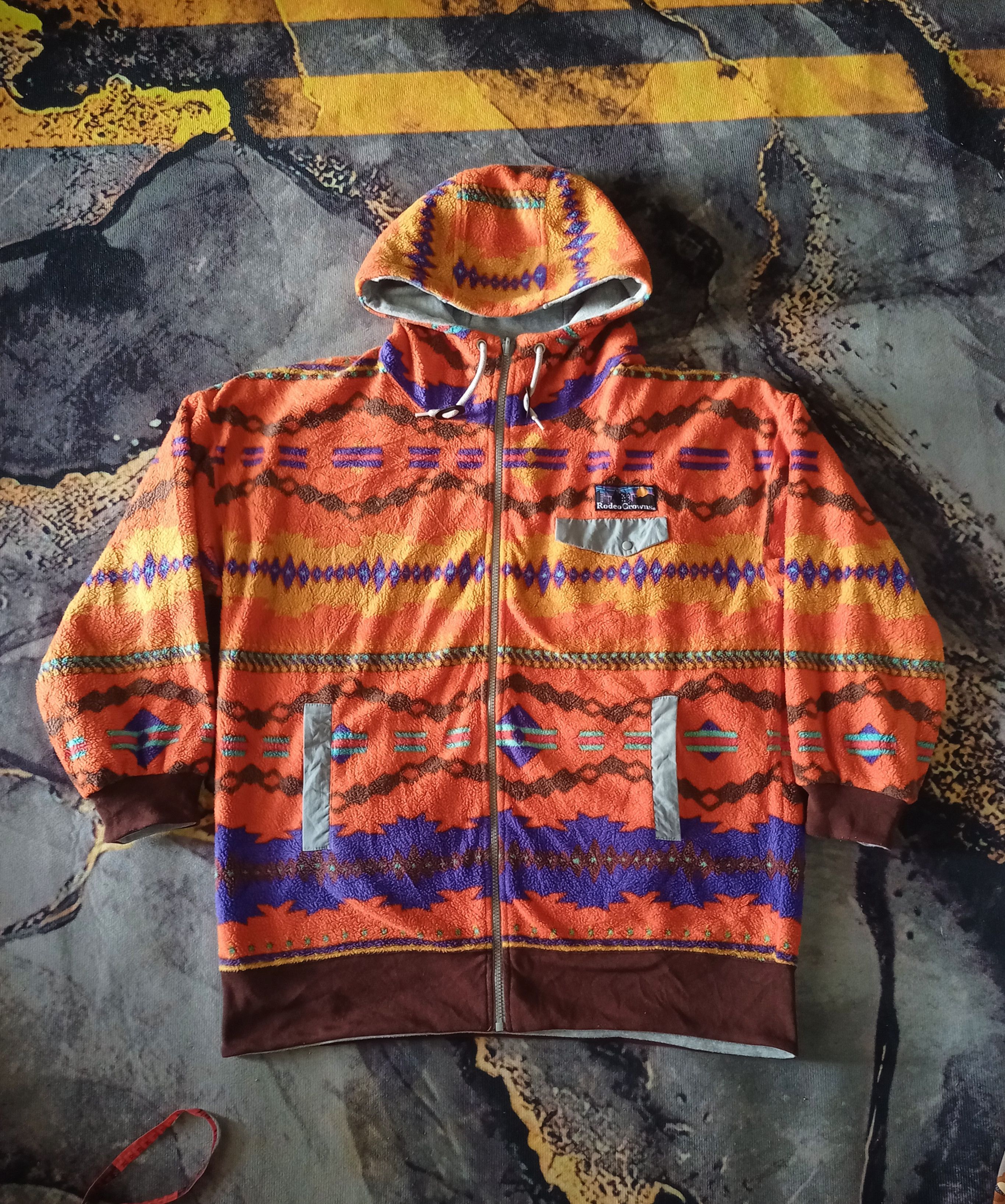 Japanese Brand × Vintage RODEO CROWNS REVERSIBLE HOODIES Size US L / EU 52-54 / 3 - 1 Thumbnail