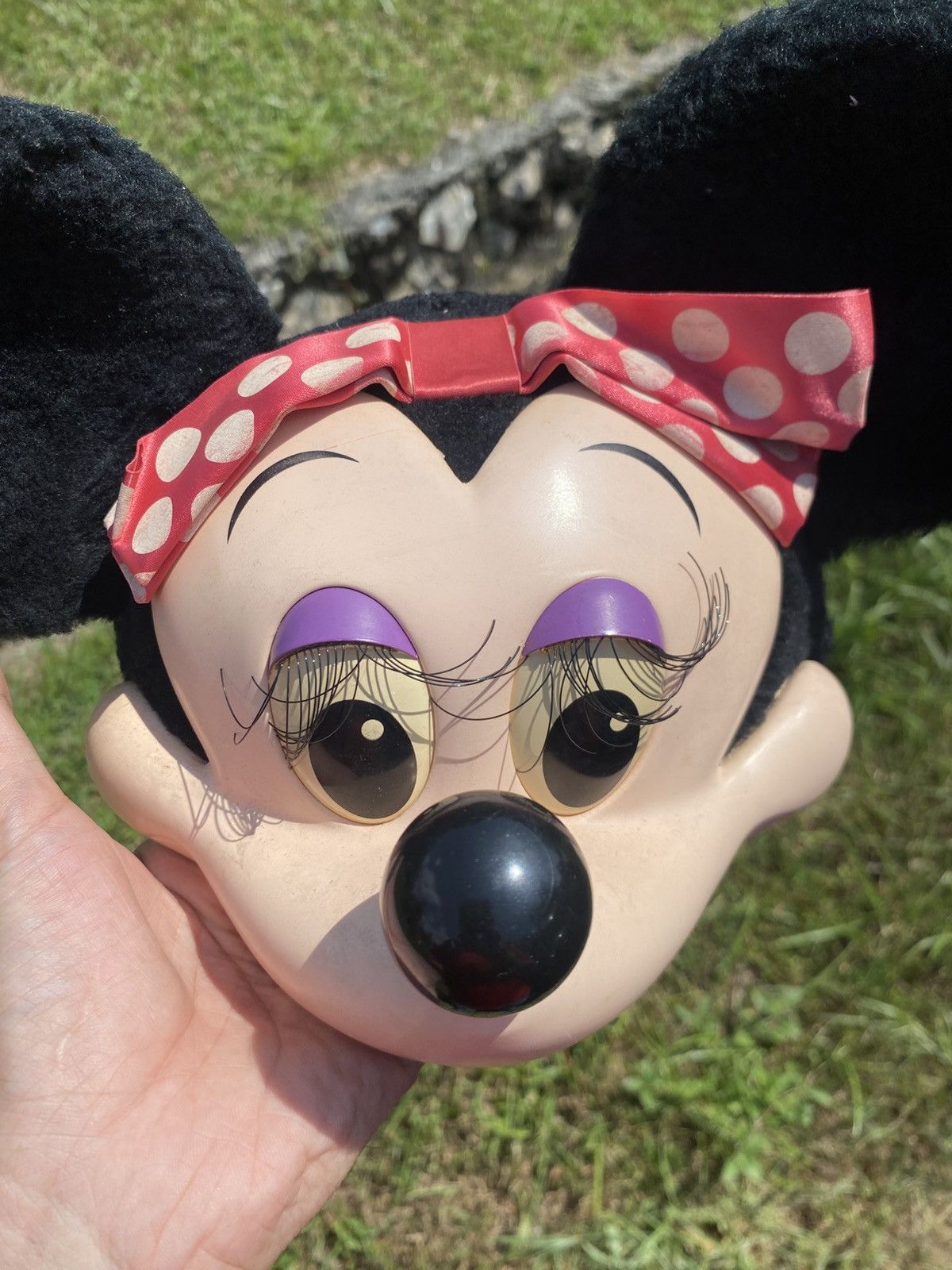Disney Rare Vintage 1990s Disney Minnie Mouse 3D Face Cap USA Made Size ONE SIZE - 8 Thumbnail