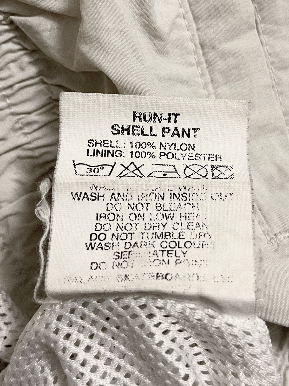 Palace Palace Skateboards "Run-It Shell Pant“ Trackpants - White Size US 30 / EU 46 - 12 Thumbnail