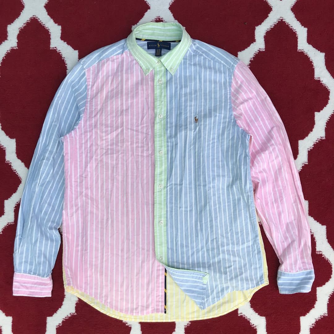 Polo Ralph Lauren Oxford stripe mix colour Size US S / EU 44-46 / 1 - 1 Thumbnail