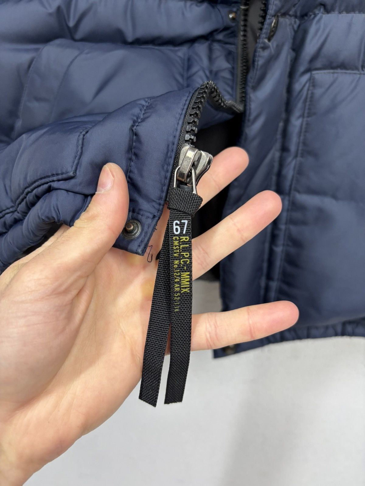Polo Ralph Lauren Polo Ralph Lauren Navy Puffer Vest Classic Down Gilet Logo Size US L / EU 52-54 / 3 - 12 Thumbnail